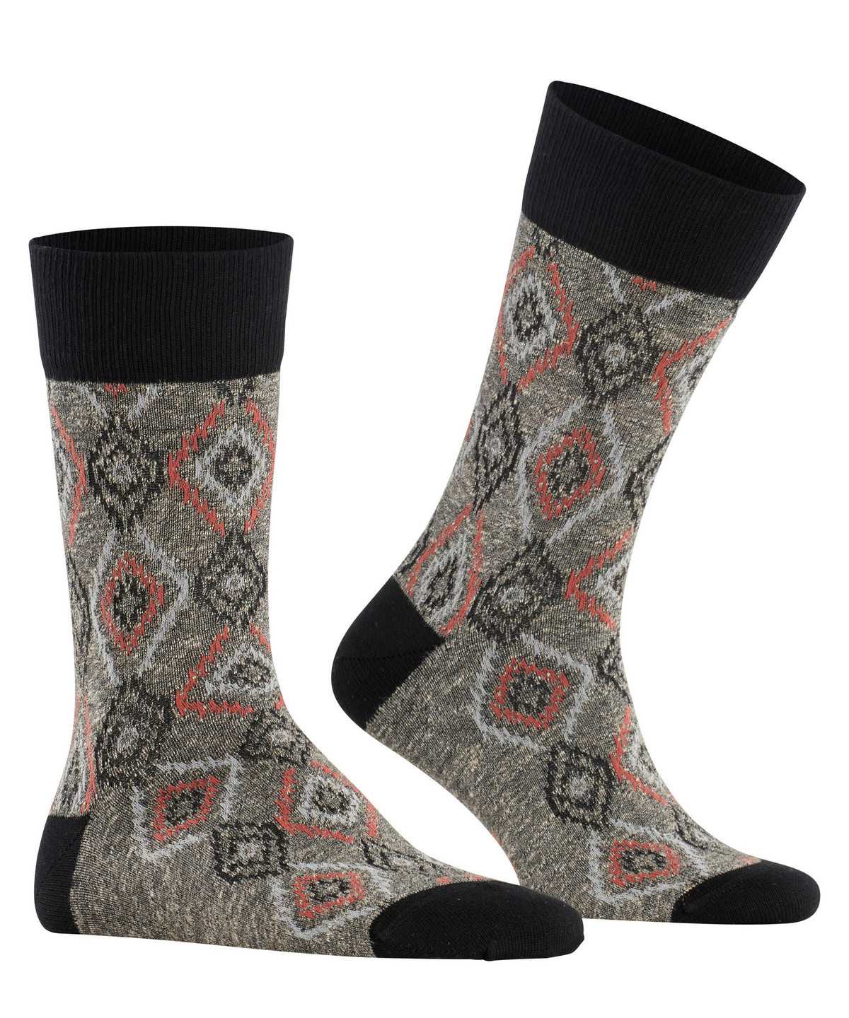 Falke Ikat Spell Socks Miesten Sukat Mustat | 04168KAUJ