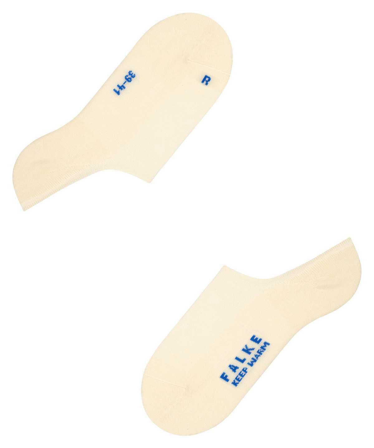 Falke Keep Warm Invisibles Miesten No Show Socks Valkoinen | 43706GKCH