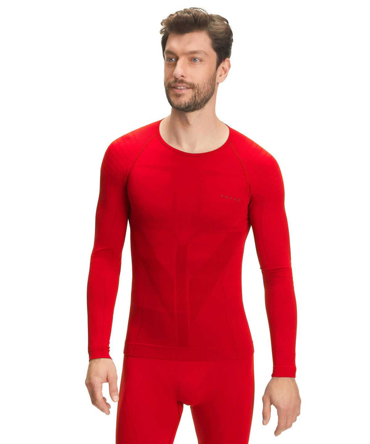 Falke Long sleeve shirt Warm Miesten Long Sleeve T-Shirts Punainen | 37290BYSM