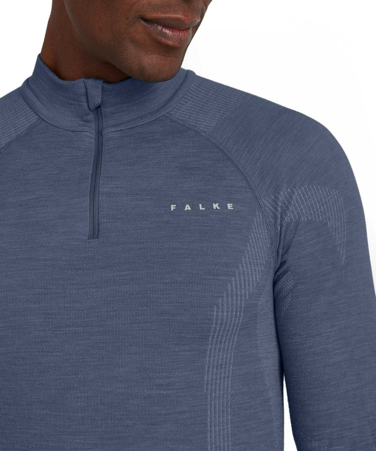 Falke Long sleeve shirt Wool-Tech Miesten Long Sleeve T-Shirts Sininen | 26943FTHB