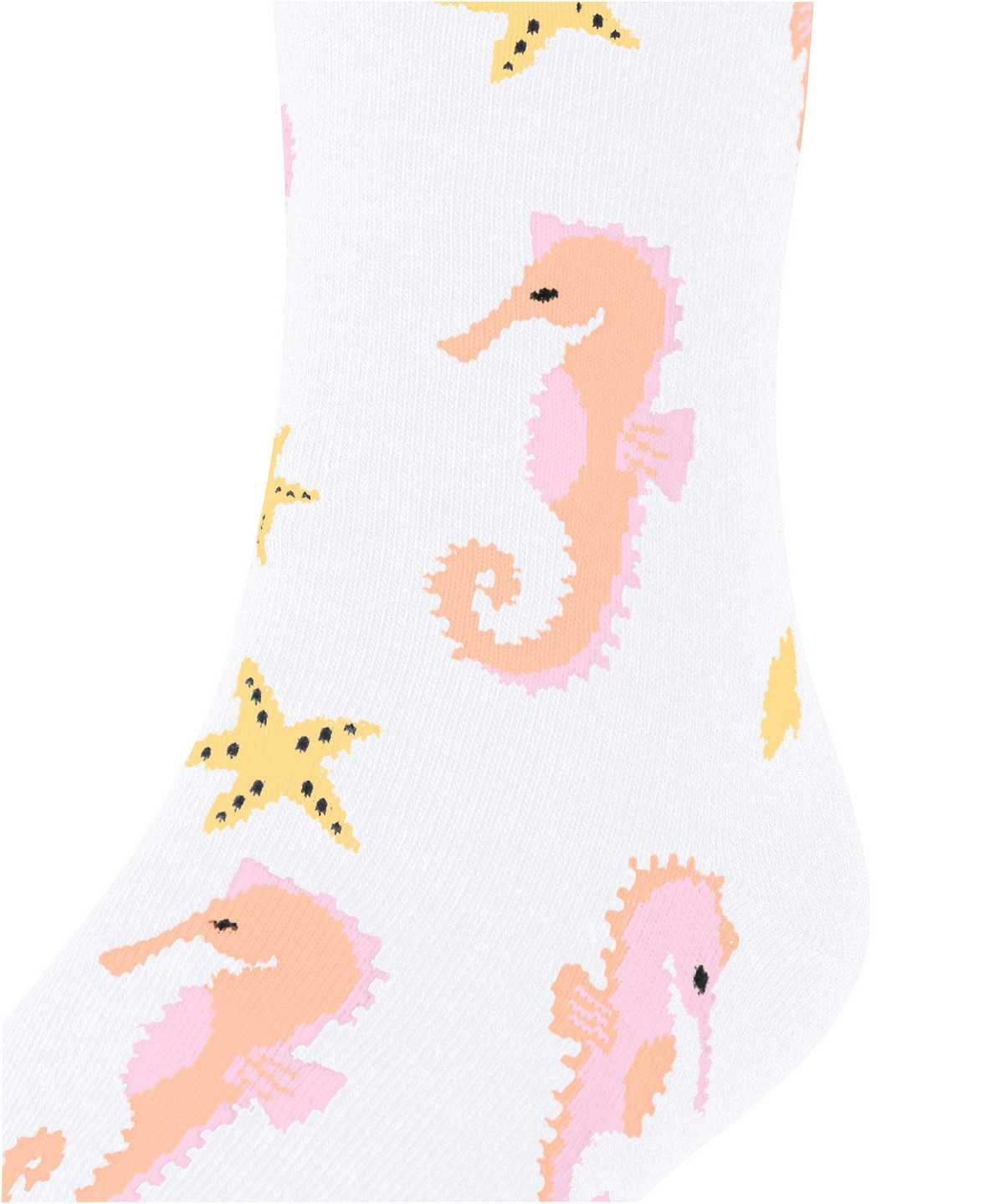 Falke Lovely Seahorses Socks Lasten Sukat Valkoinen | 58963ZUYW