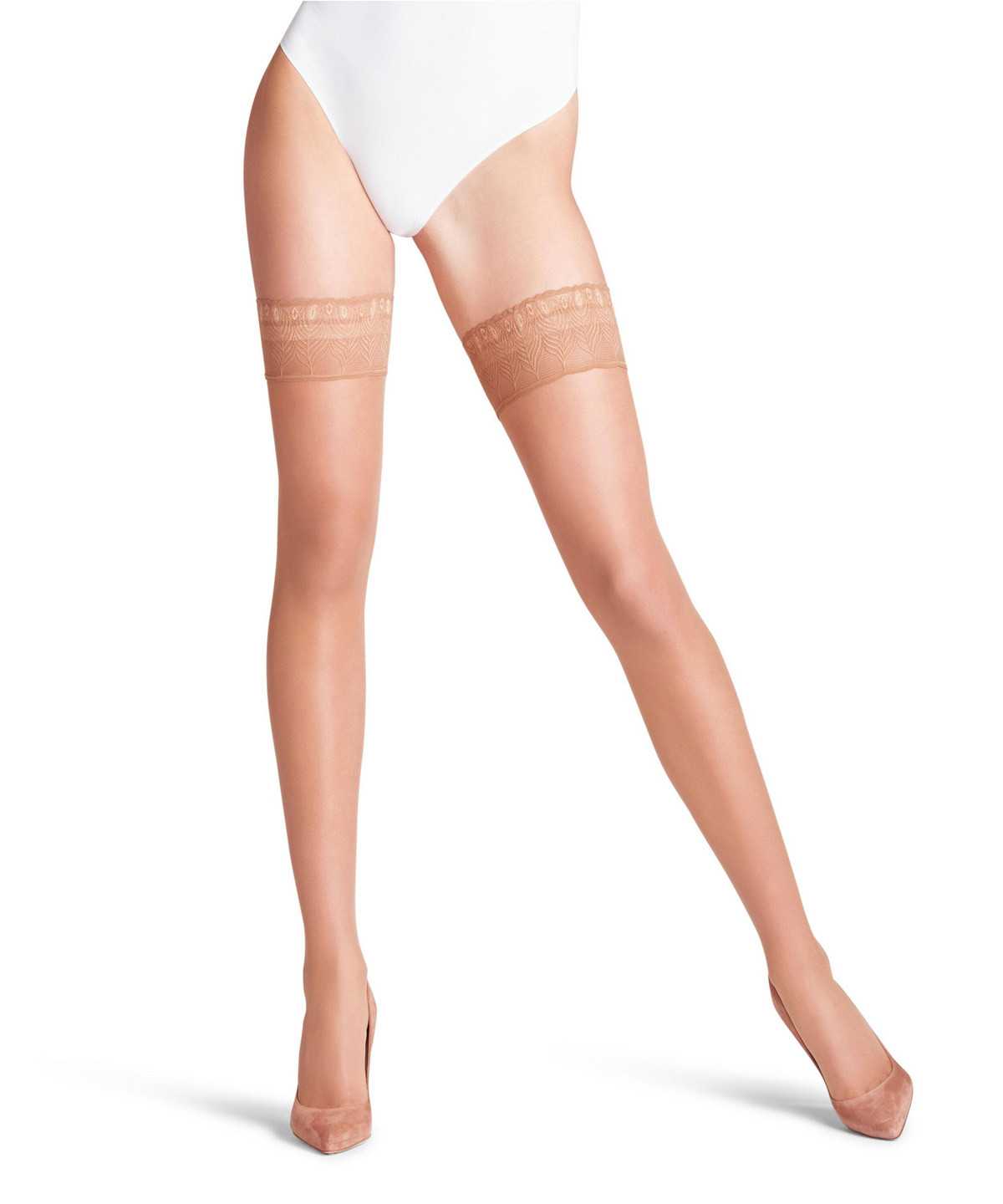 Falke Lunelle 8 DEN Stay-ups Naisten Thigh Highs Beige | 30625HXJS