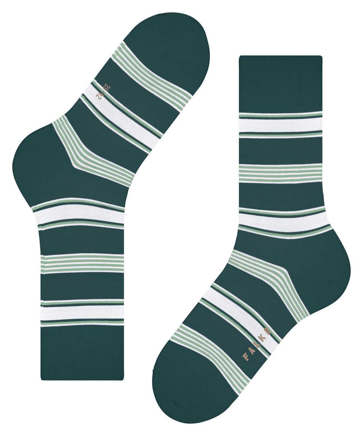 Falke Marina Stripe Socks Miesten Sukat Vihreä | 03715ENDV