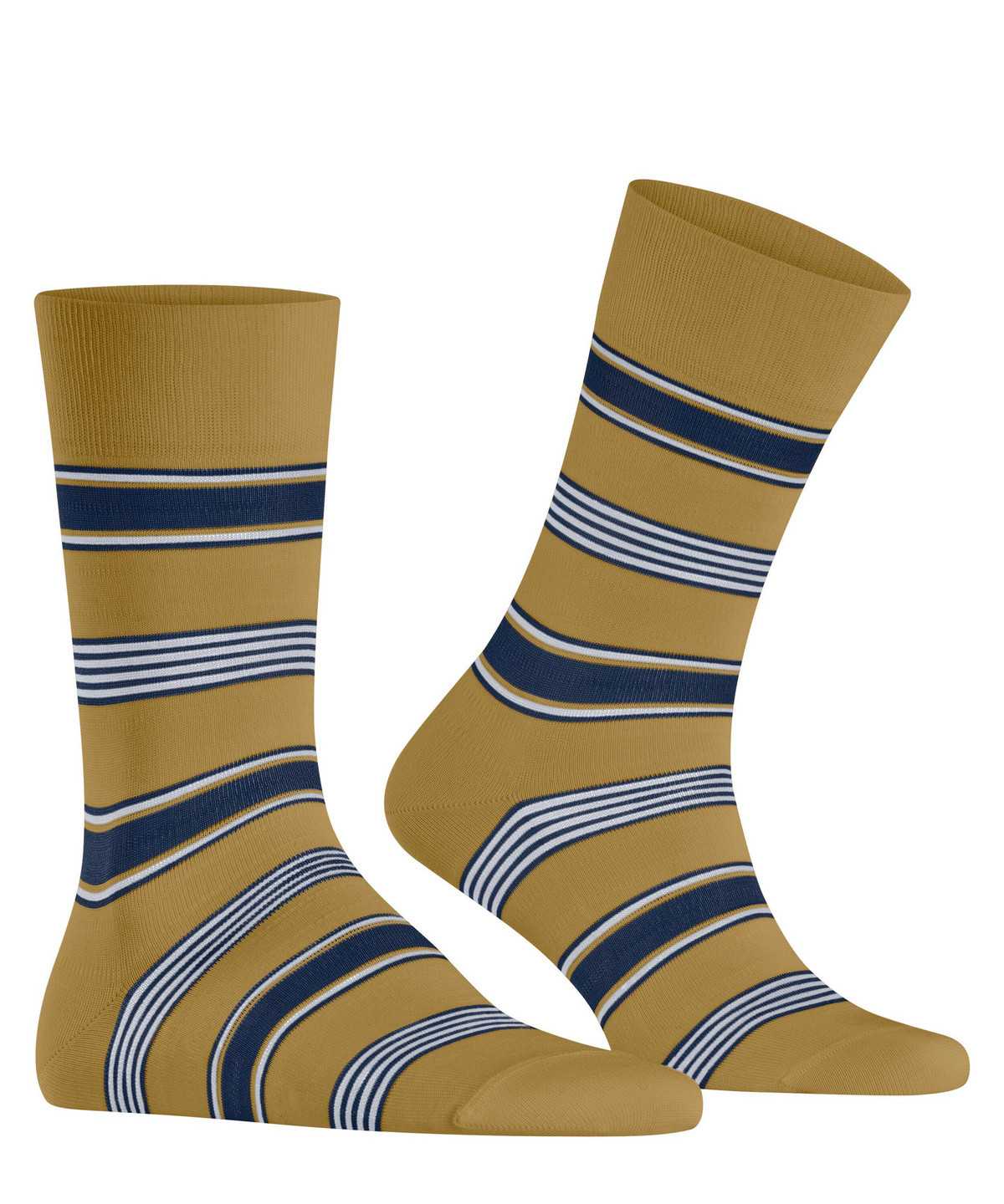 Falke Marina Stripe Socks Miesten Sukat Keltainen | 81695AKFZ