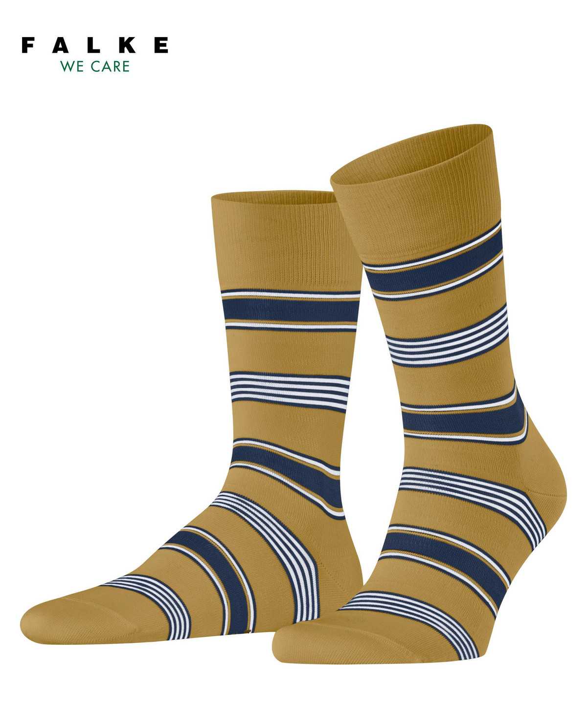 Falke Marina Stripe Socks Miesten Sukat Keltainen | 81695AKFZ