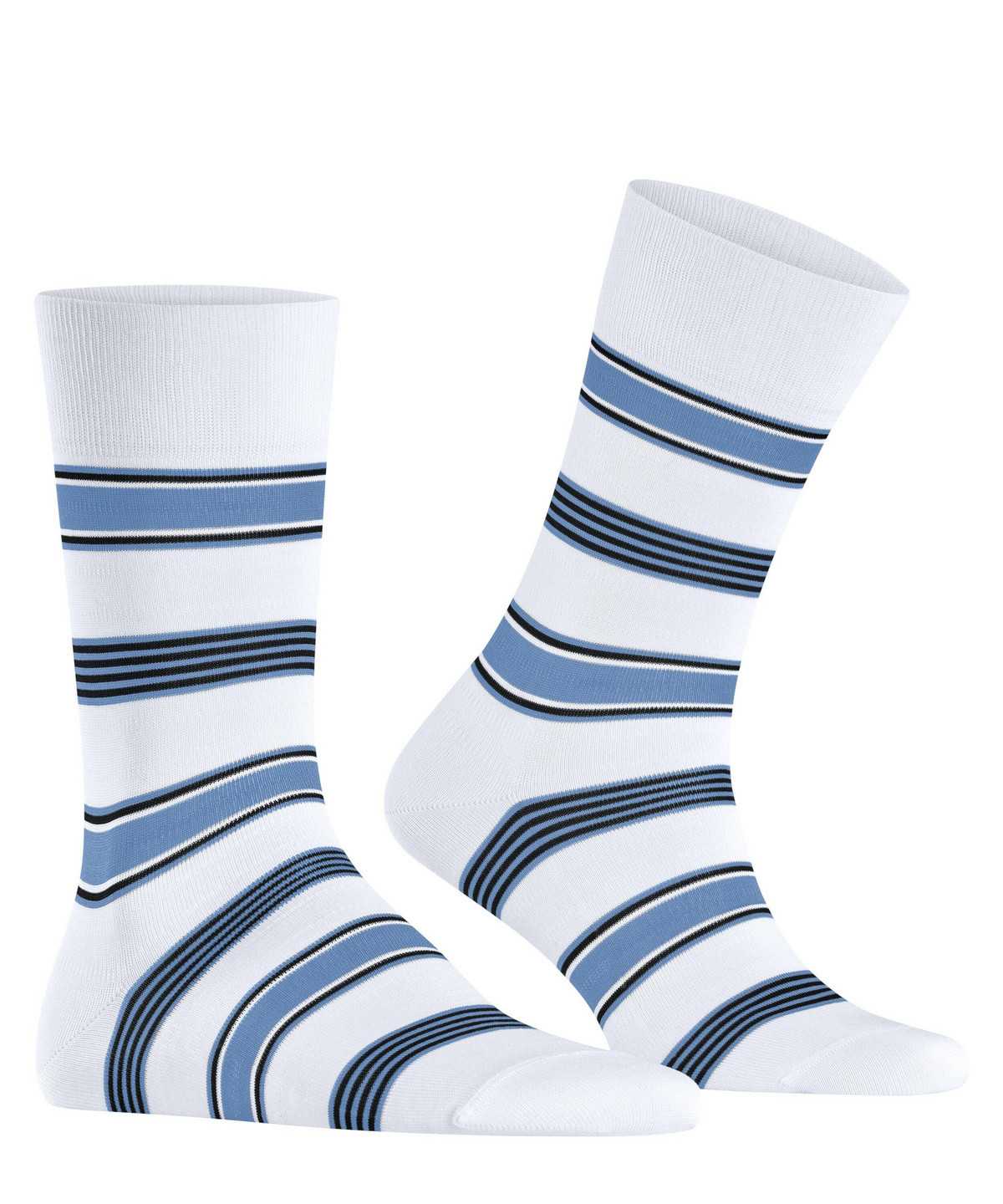 Falke Marina Stripe Socks Miesten Sukat Valkoinen | 52943LKCG