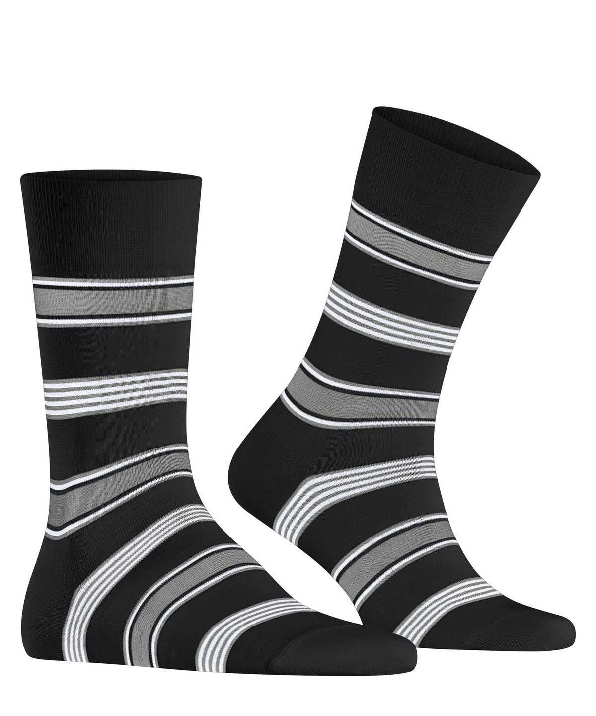 Falke Marina Stripe Socks Miesten Sukat Mustat | 59042OSAH