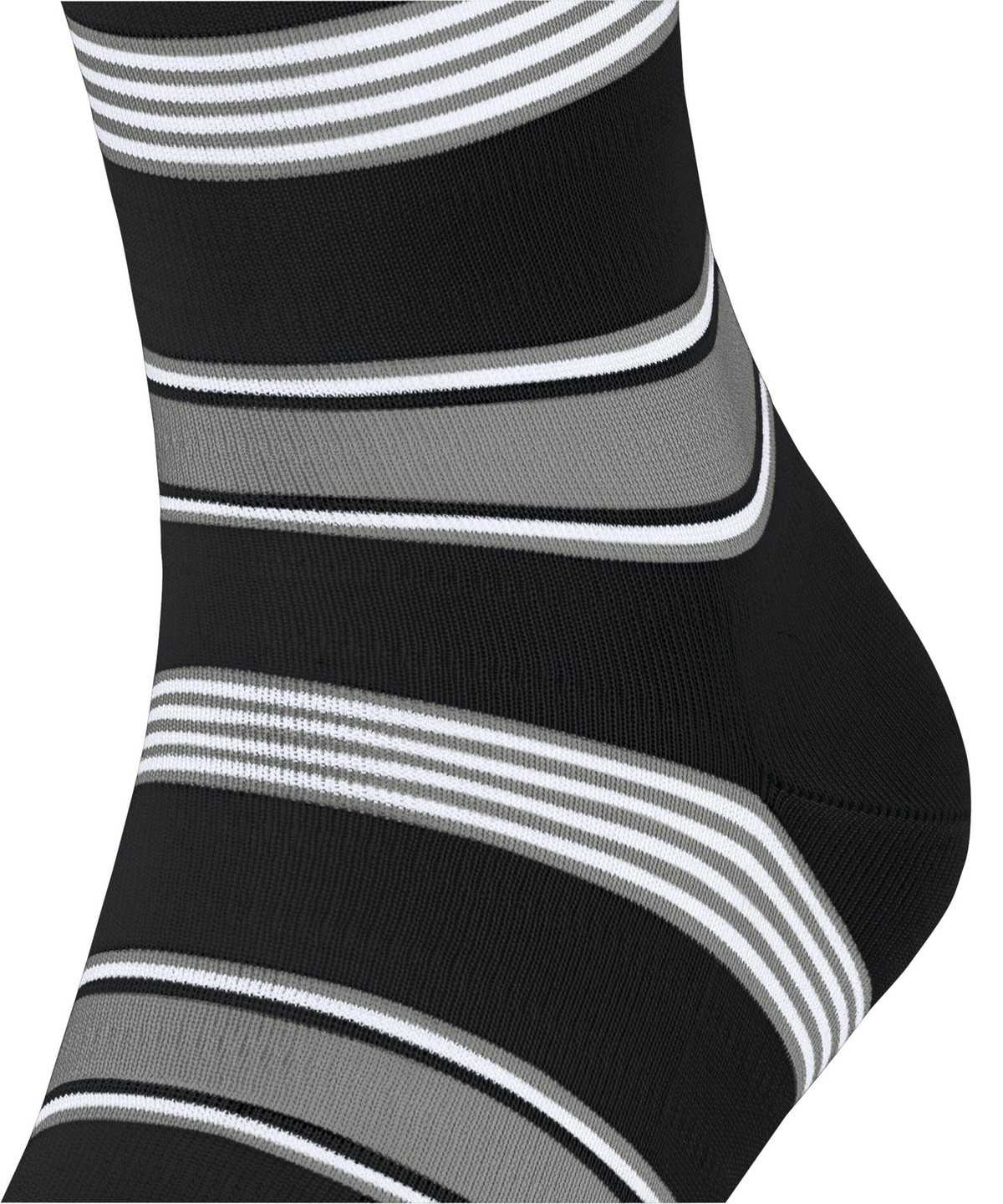 Falke Marina Stripe Socks Miesten Sukat Mustat | 59042OSAH