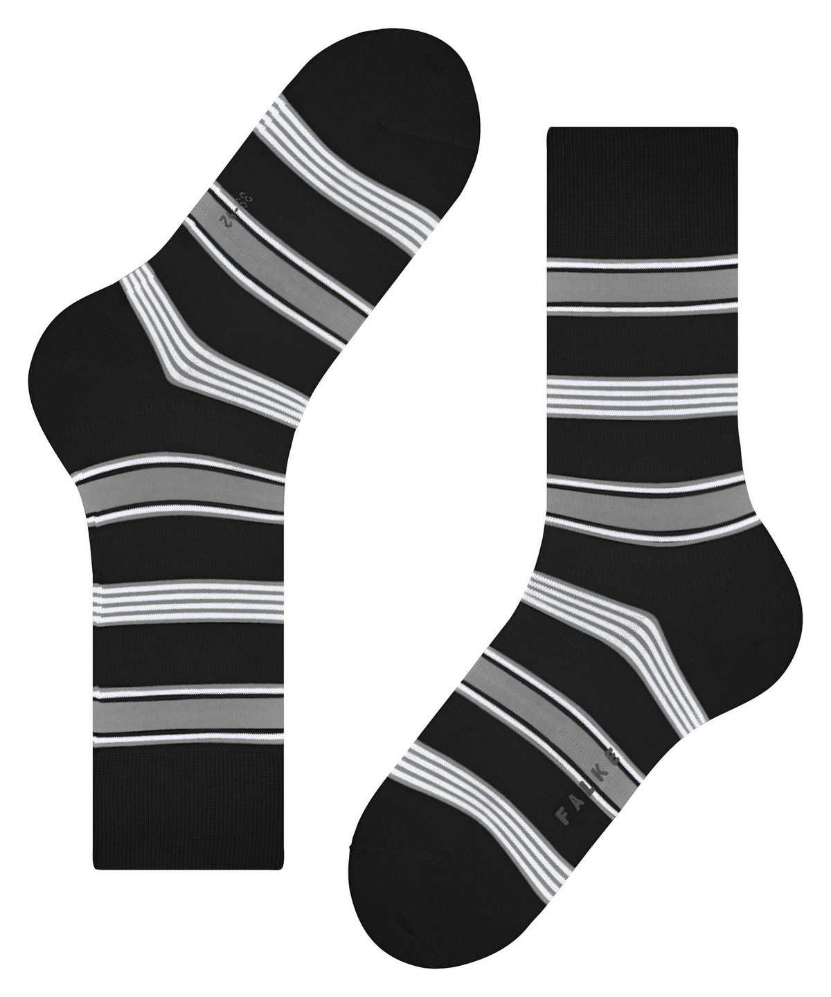 Falke Marina Stripe Socks Miesten Sukat Mustat | 59042OSAH