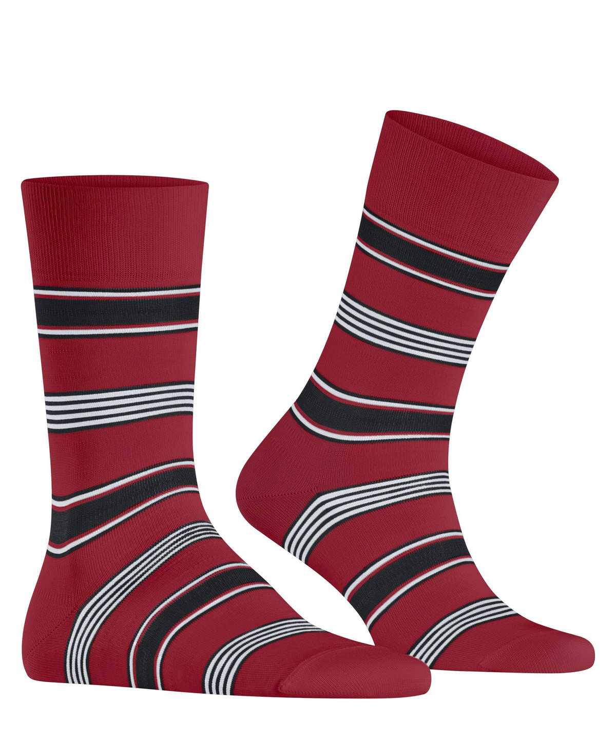 Falke Marina Stripe Socks Miesten Sukat Punainen | 87049EIVT