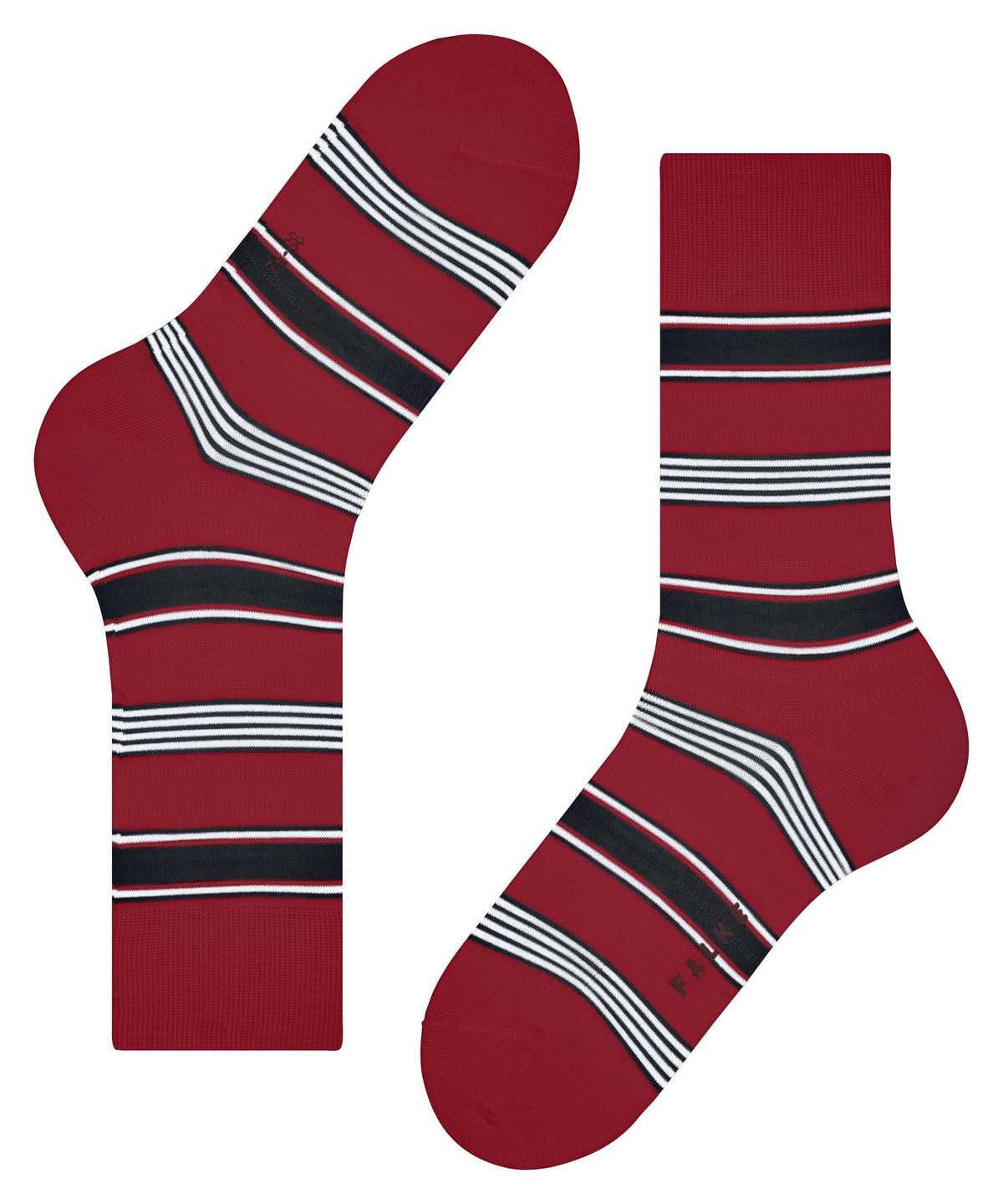 Falke Marina Stripe Socks Miesten Sukat Punainen | 87049EIVT