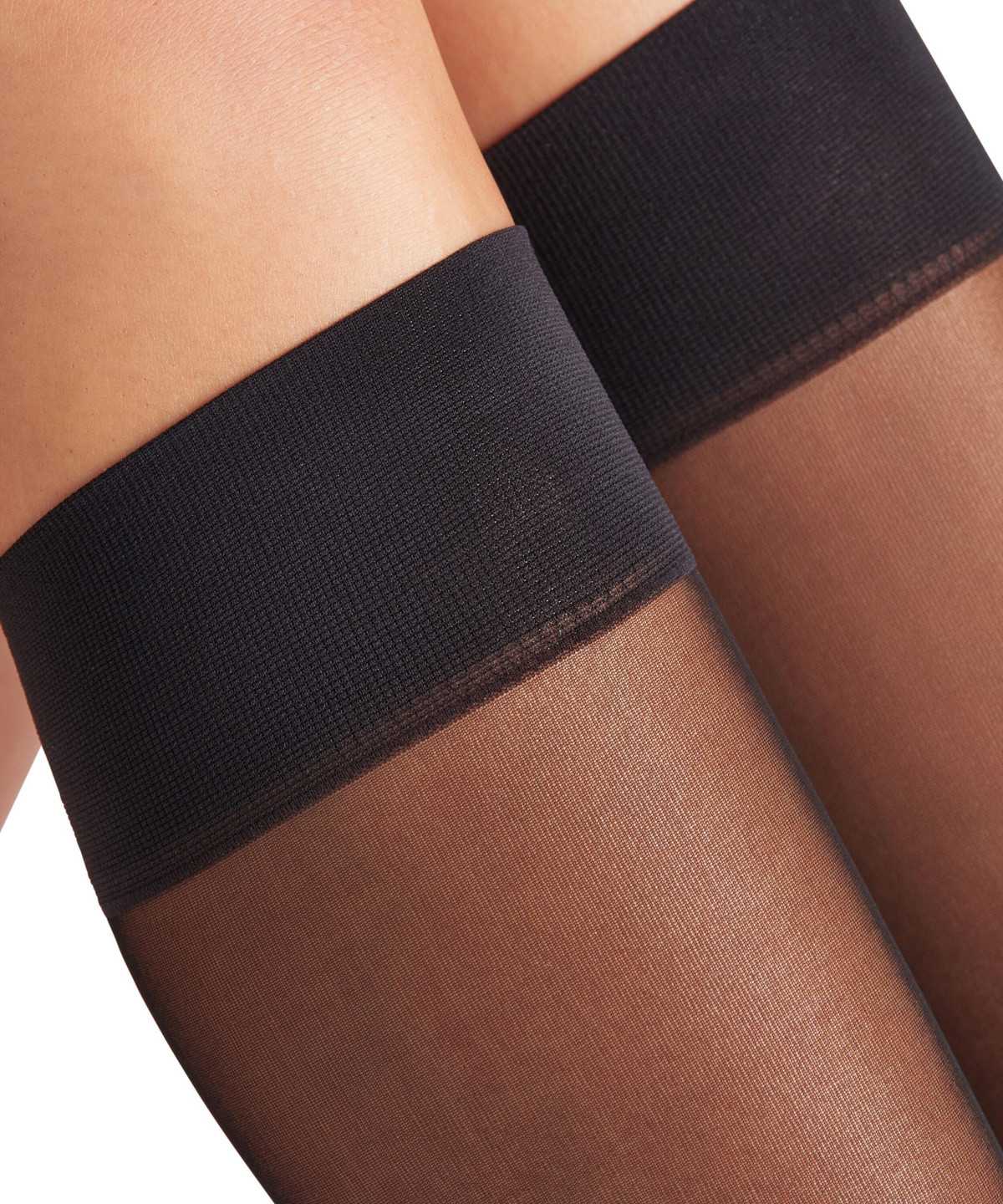 Falke Matt Deluxe 20 DEN Knee-high Socks Naisten Sukat Mustat | 36740DMOB