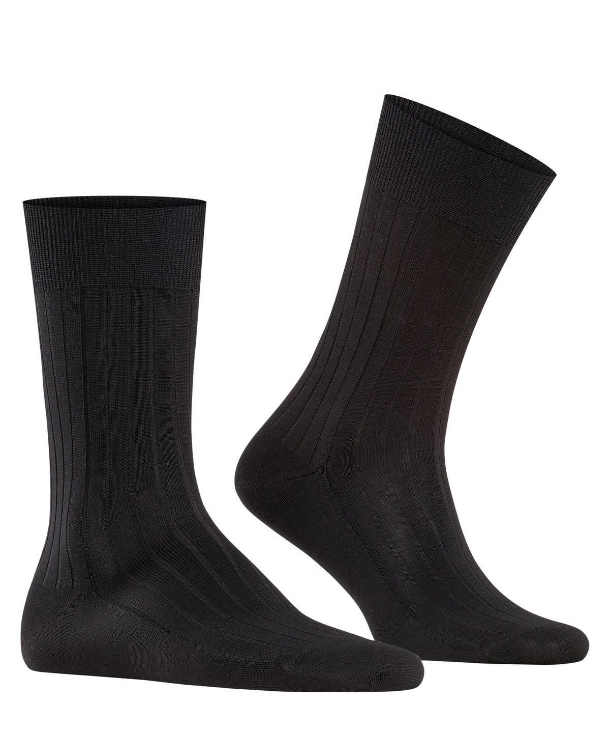 Falke Milano Socks Miesten Sukat Mustat | 47023XUMS