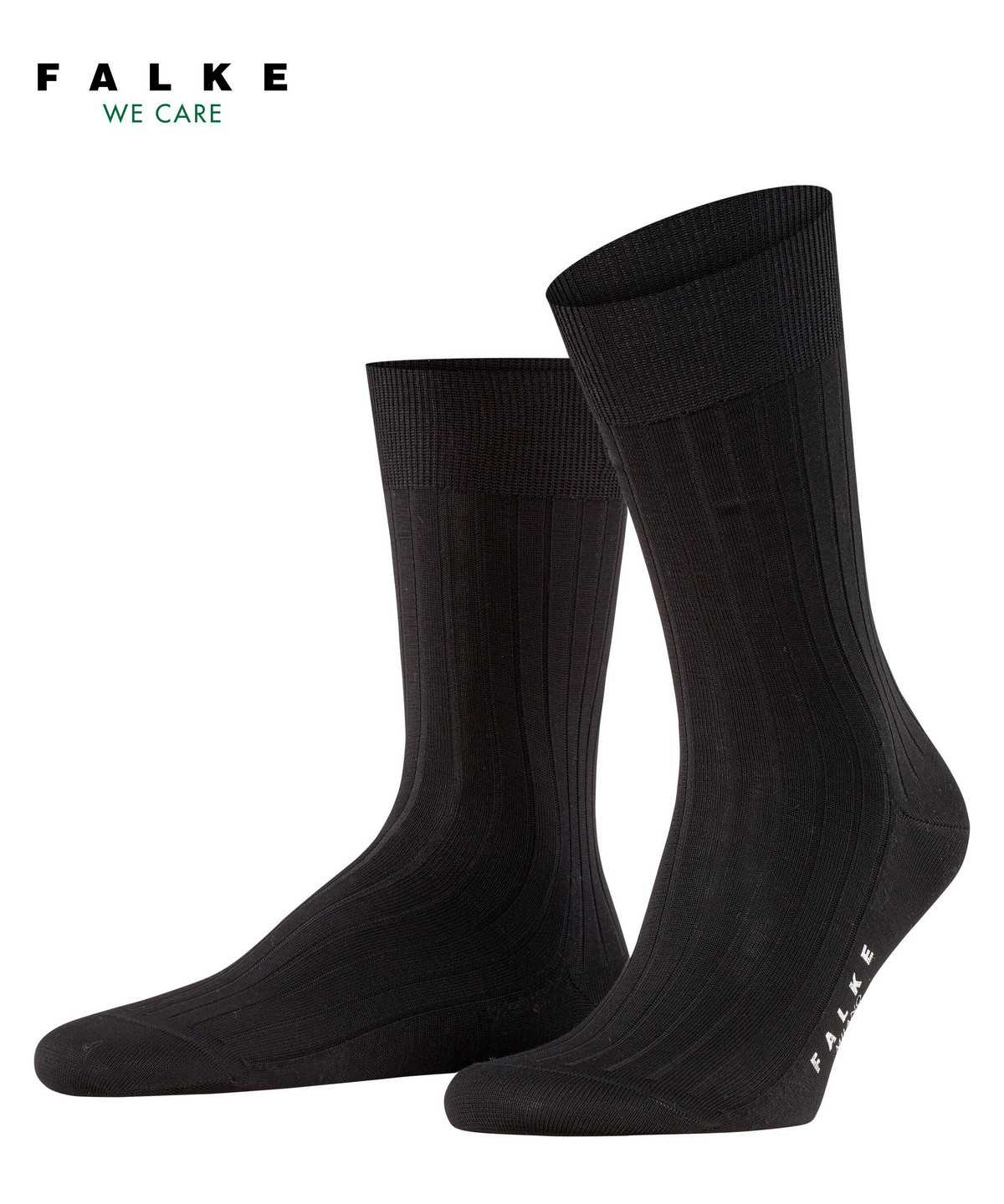 Falke Milano Socks Miesten Sukat Mustat | 47023XUMS