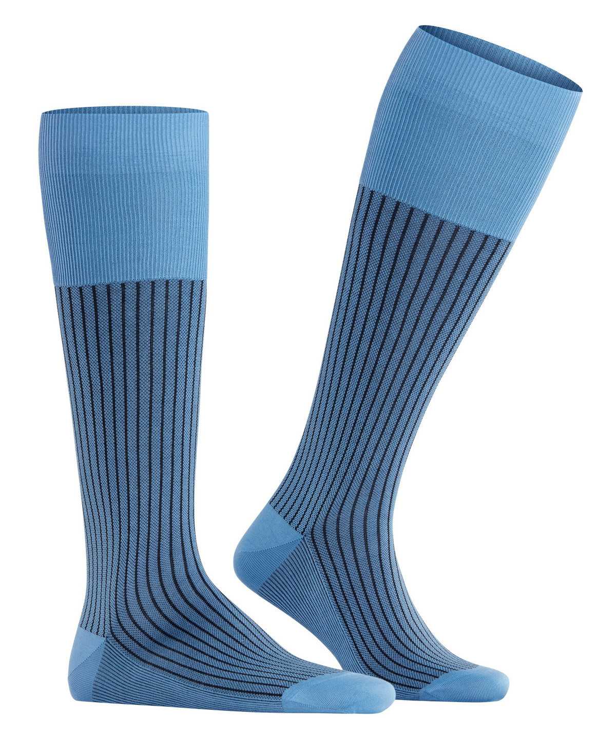 Falke Oxford Stripe Knee-high Socks Miesten Sukat Sininen | 39520ZUVP