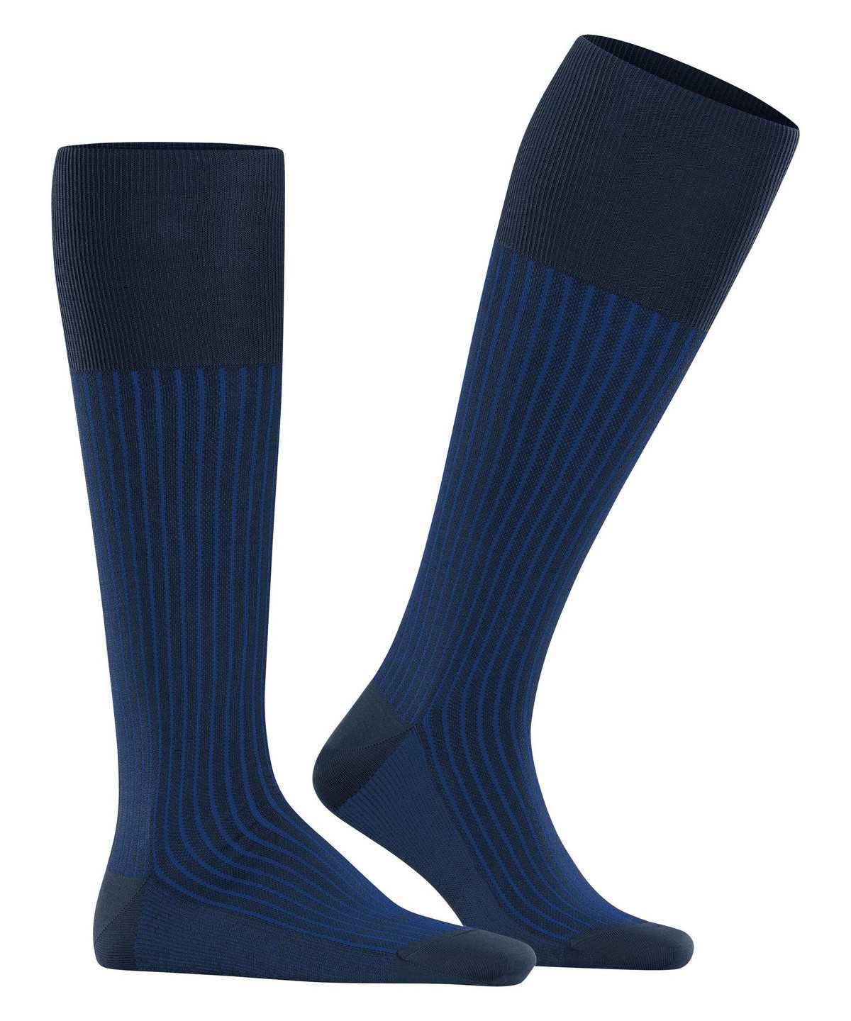 Falke Oxford Stripe Knee-high Socks Miesten Sukat Sininen | 12368AZFX