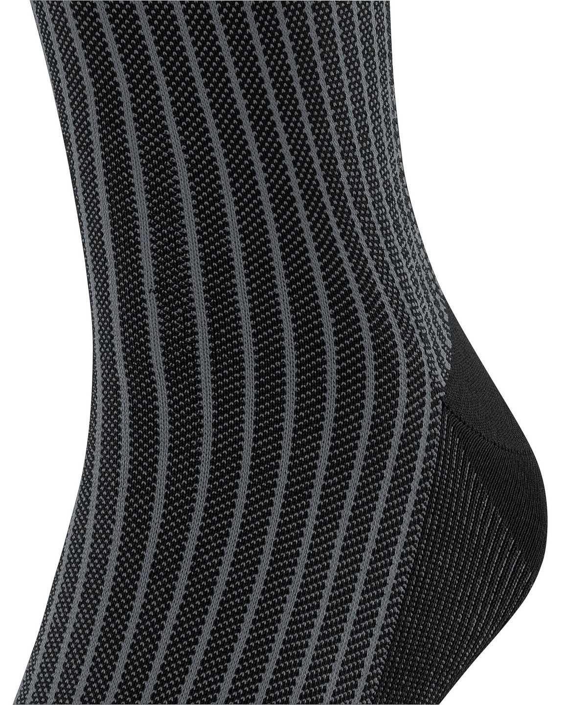 Falke Oxford Stripe Knee-high Socks Miesten Sukat Mustat | 46897ZNUJ