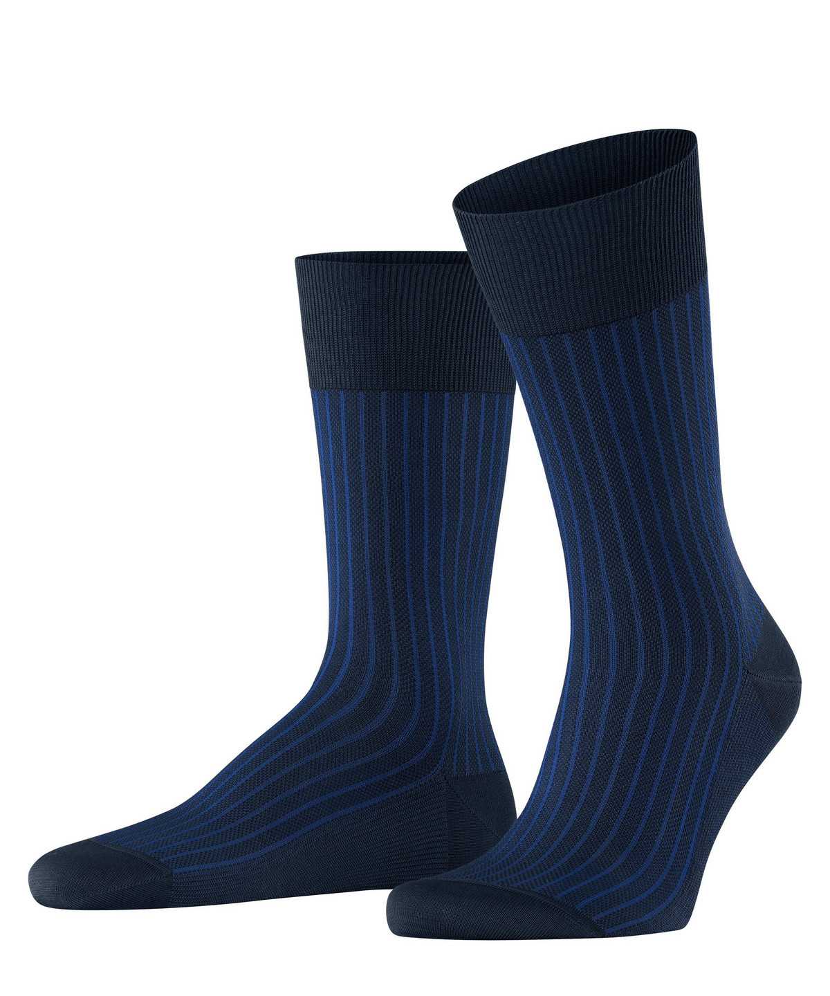 Falke Oxford Stripe Socks Miesten Sukat Sininen | 71930YKMW