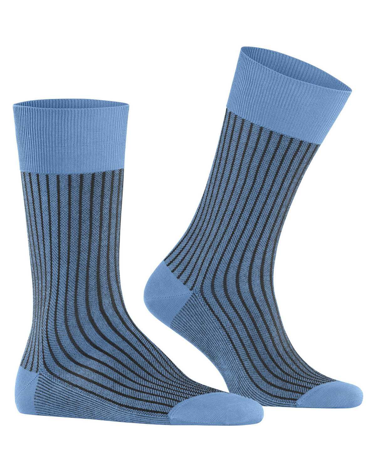 Falke Oxford Stripe Socks Miesten Sukat Sininen | 57314KVBG