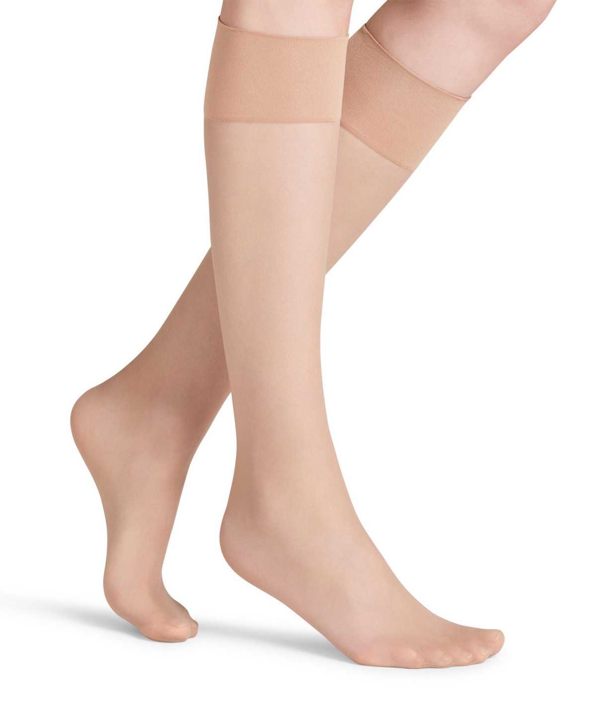 Falke Pure Matt 20 DEN Knee-high Socks Naisten Sukat Beige | 37951VZEC