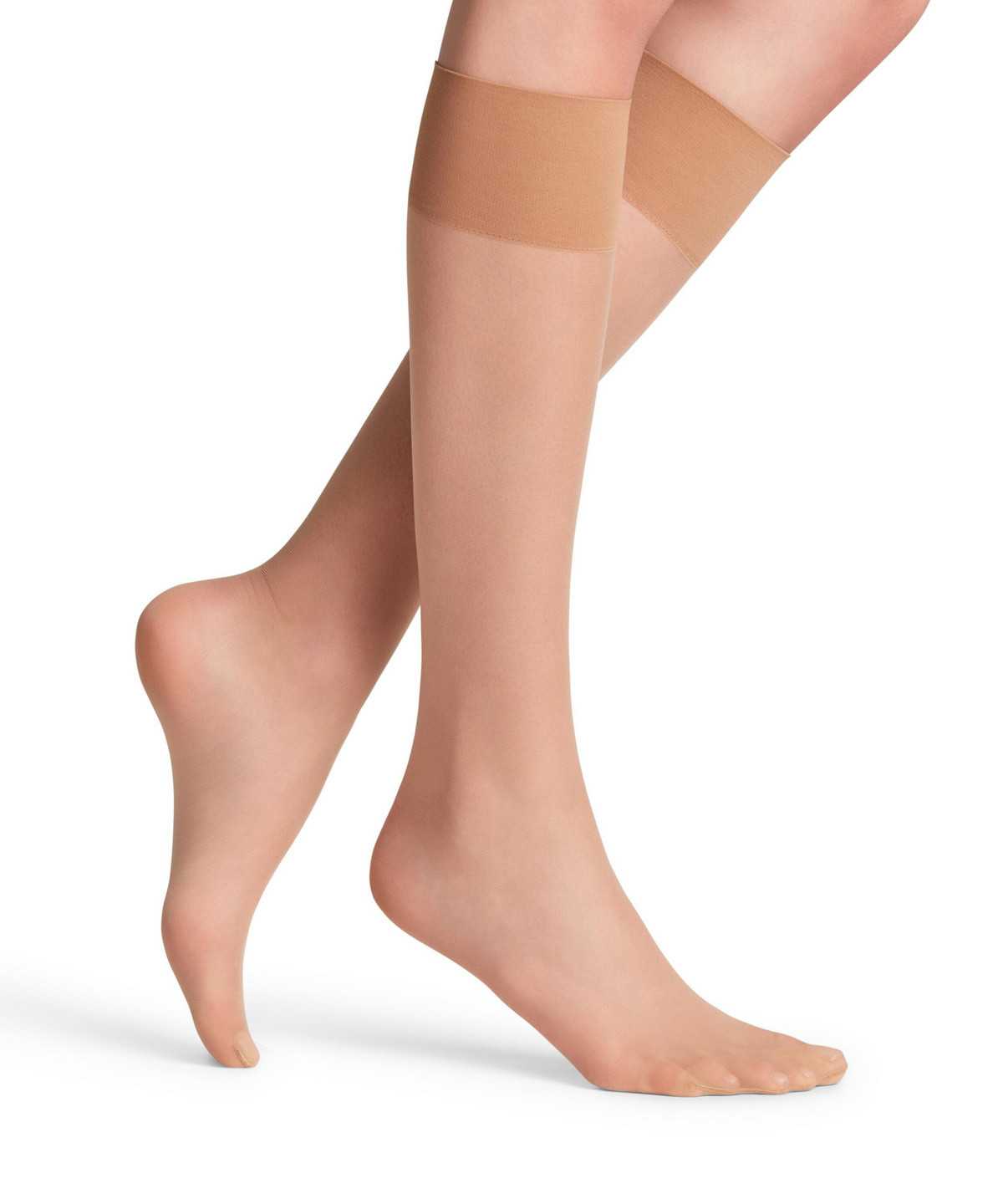 Falke Pure Matt 20 DEN Knee-high Socks Naisten Sukat Beige | 54297BHPV