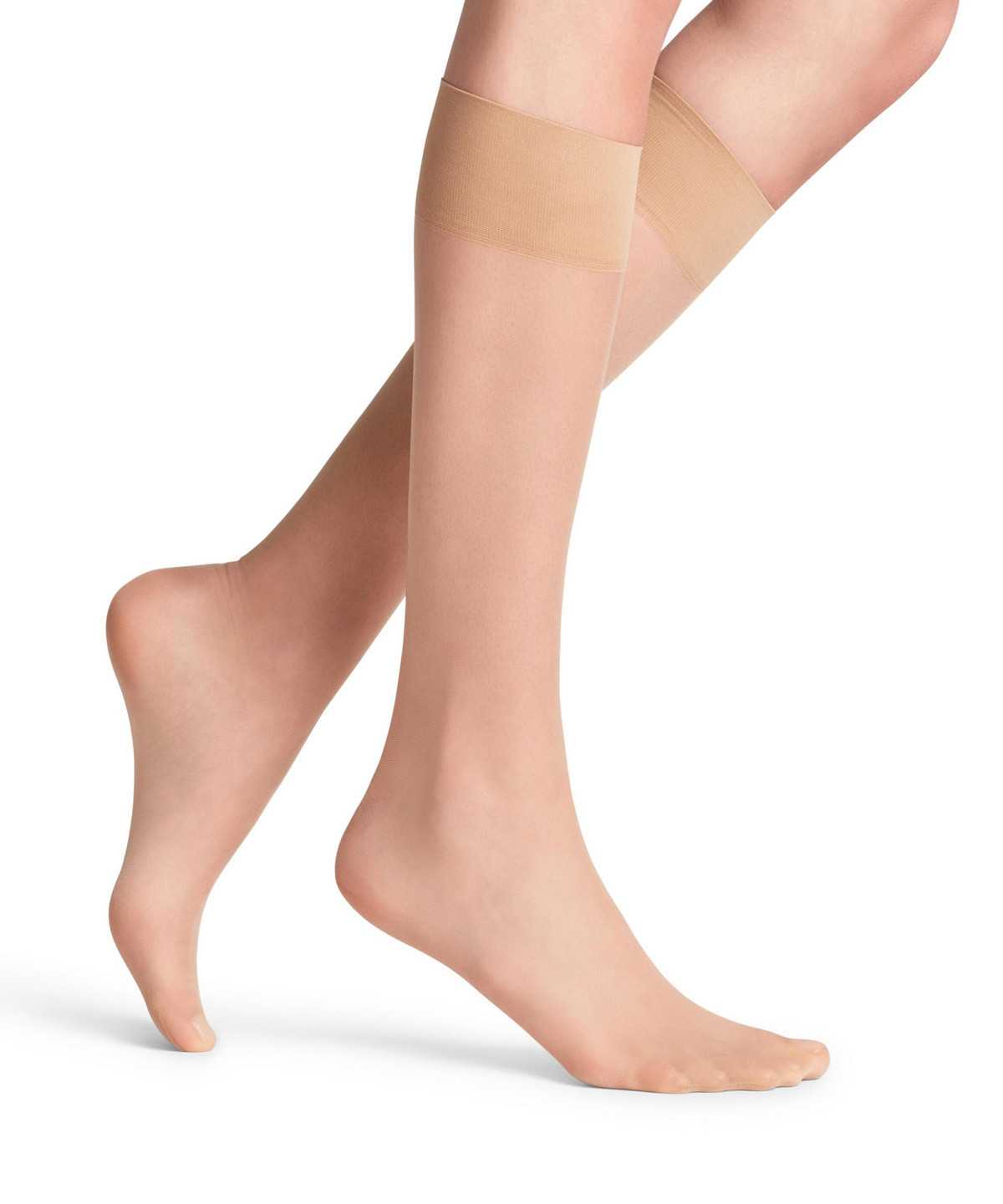 Falke Pure Matt 20 DEN Knee-high Socks Naisten Sukat Beige | 48795VGTS