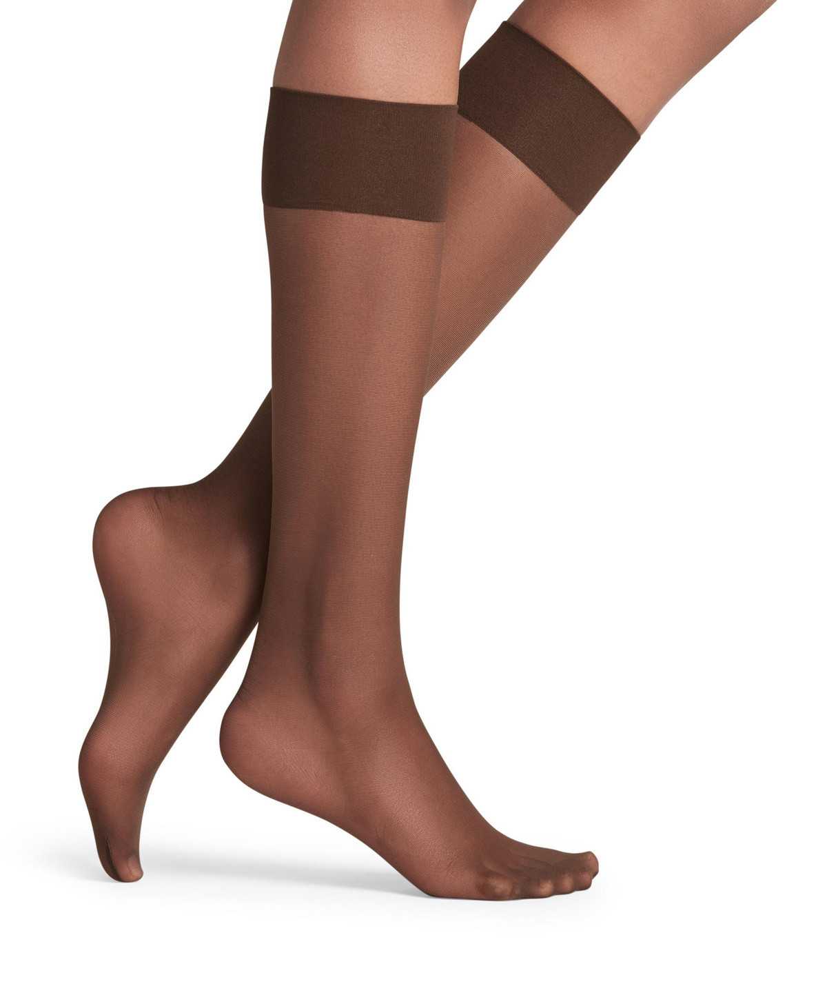 Falke Pure Matt 20 DEN Knee-high Socks Naisten Sukat Ruskea | 74102SJVH