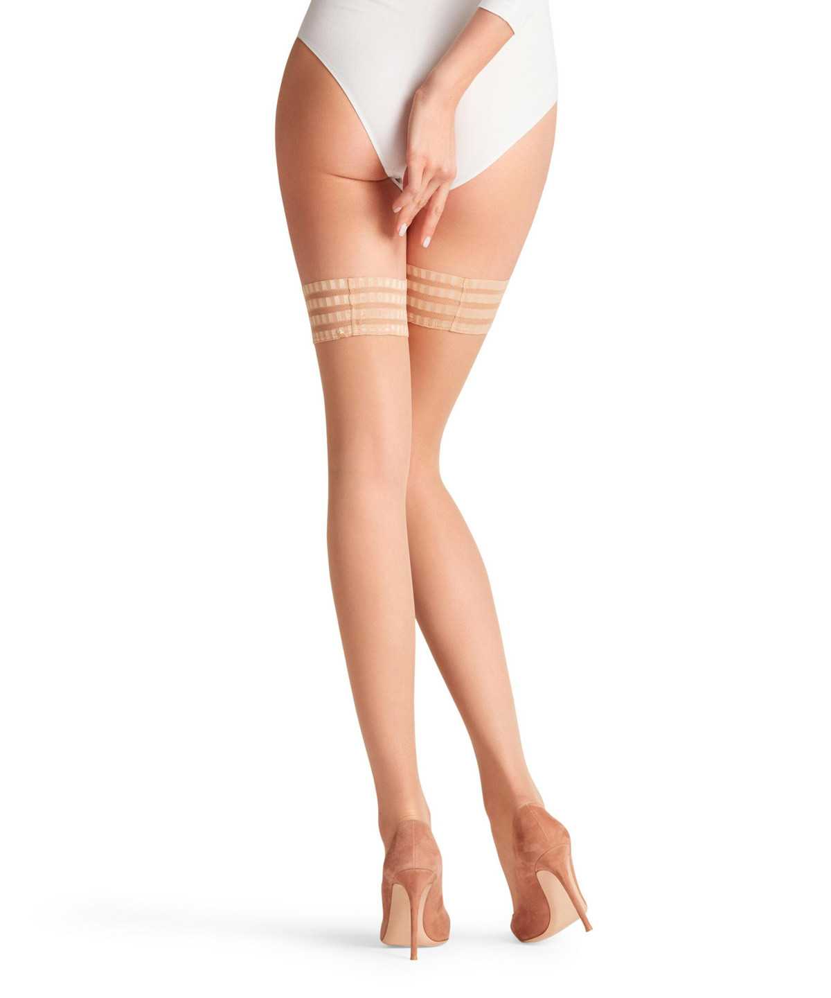 Falke Pure Matt 20 DEN Stay-ups Naisten Thigh Highs Beige | 65418VLCA