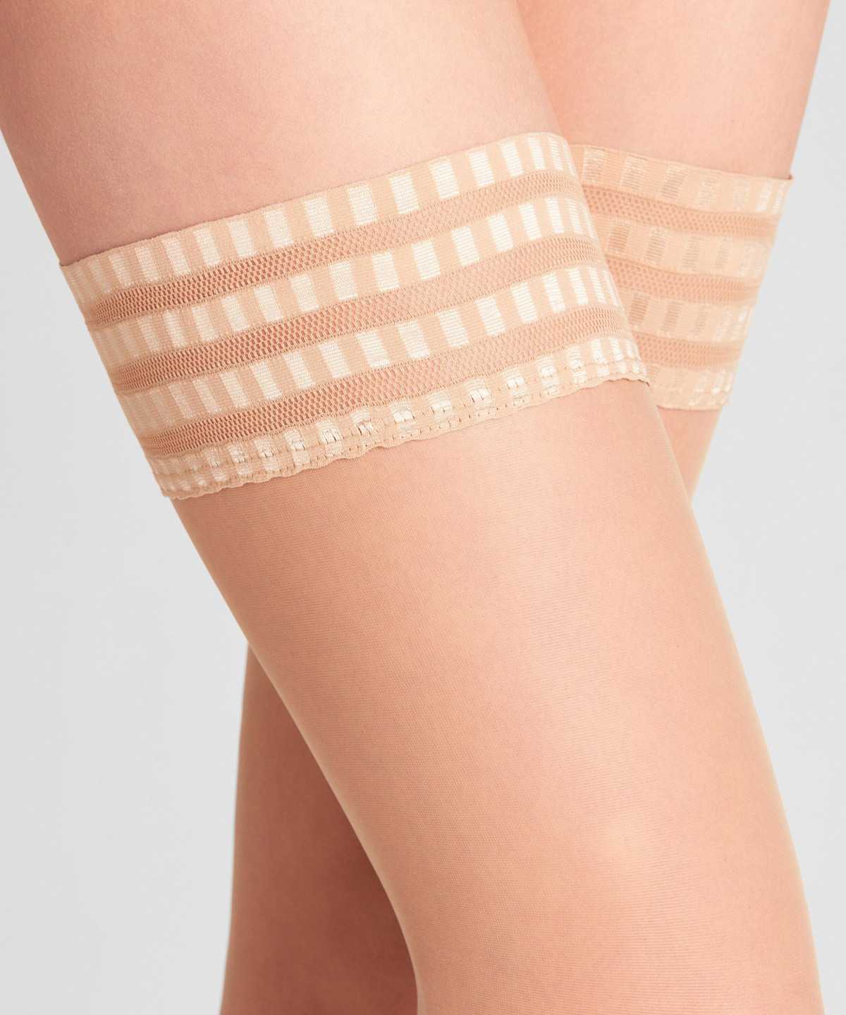 Falke Pure Matt 20 DEN Stay-ups Naisten Thigh Highs Beige | 65418VLCA