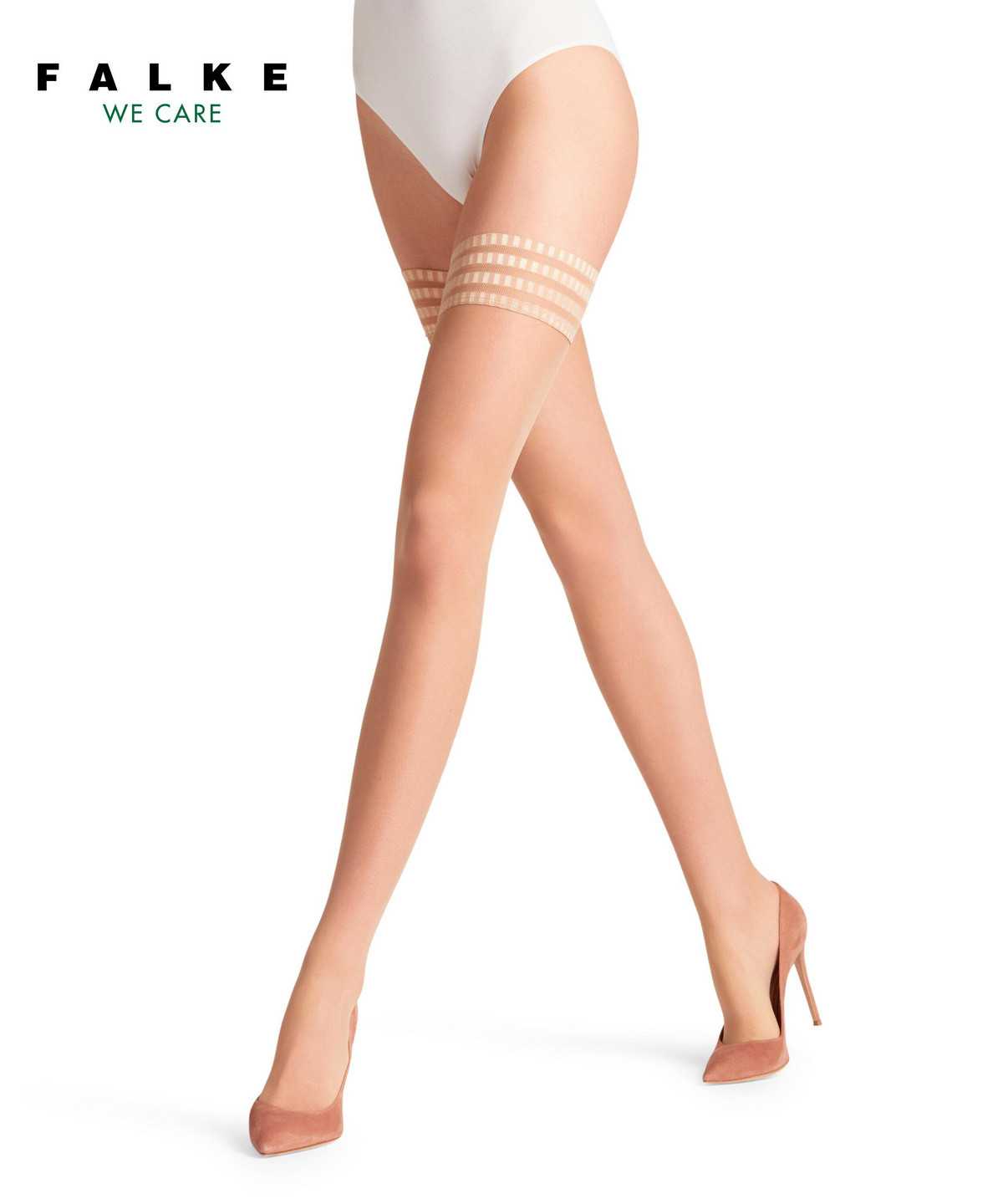 Falke Pure Matt 20 DEN Stay-ups Naisten Thigh Highs Beige | 65418VLCA