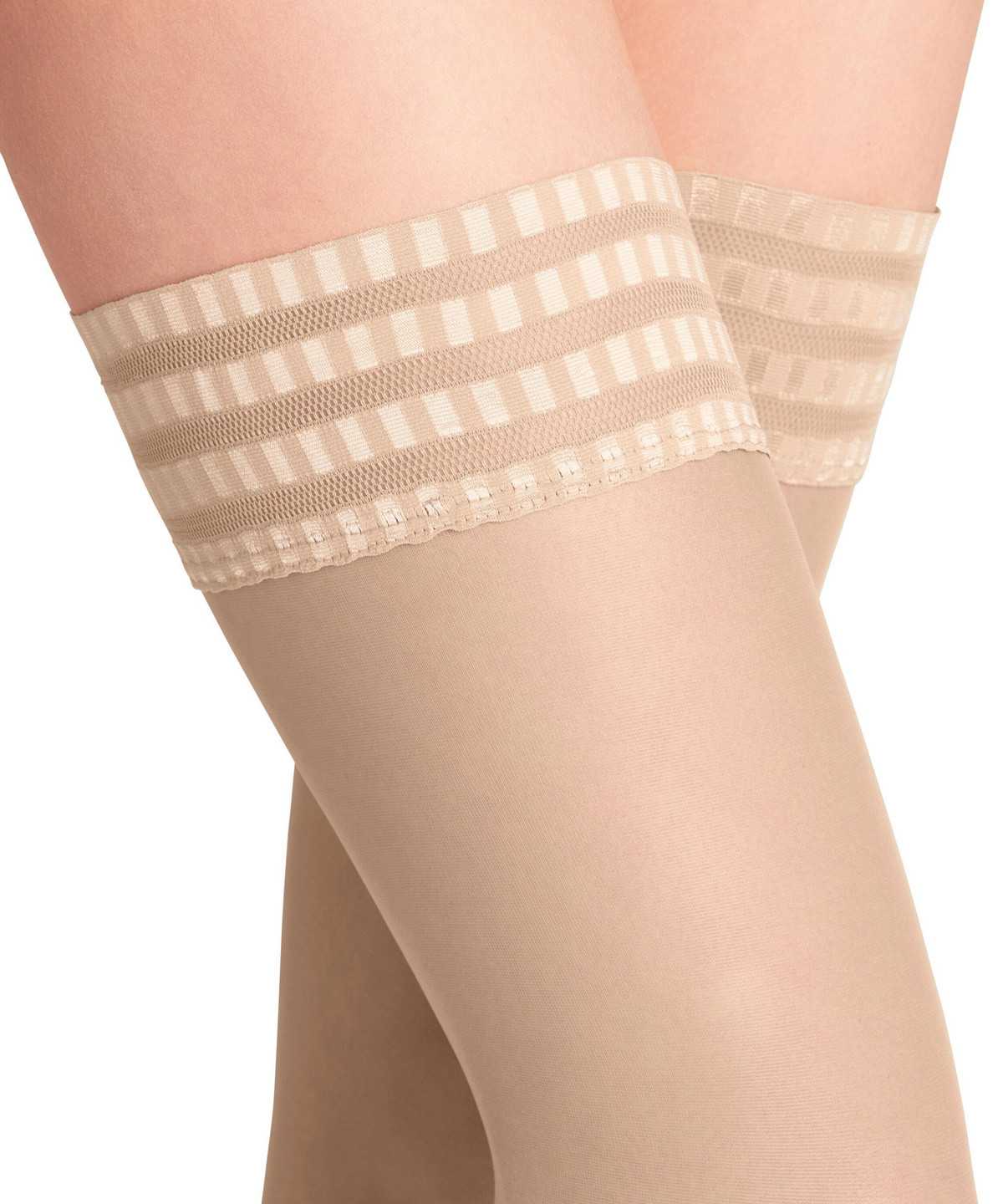 Falke Pure Matt 20 DEN Stay-ups Naisten Thigh Highs Beige | 74091YDWU