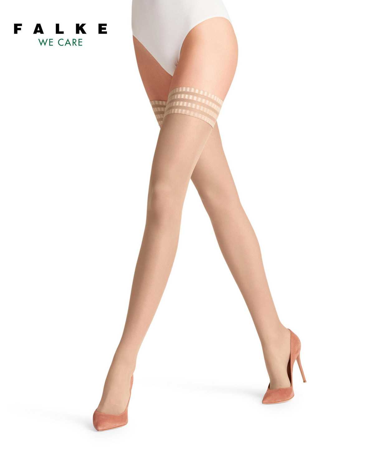 Falke Pure Matt 20 DEN Stay-ups Naisten Thigh Highs Beige | 74091YDWU