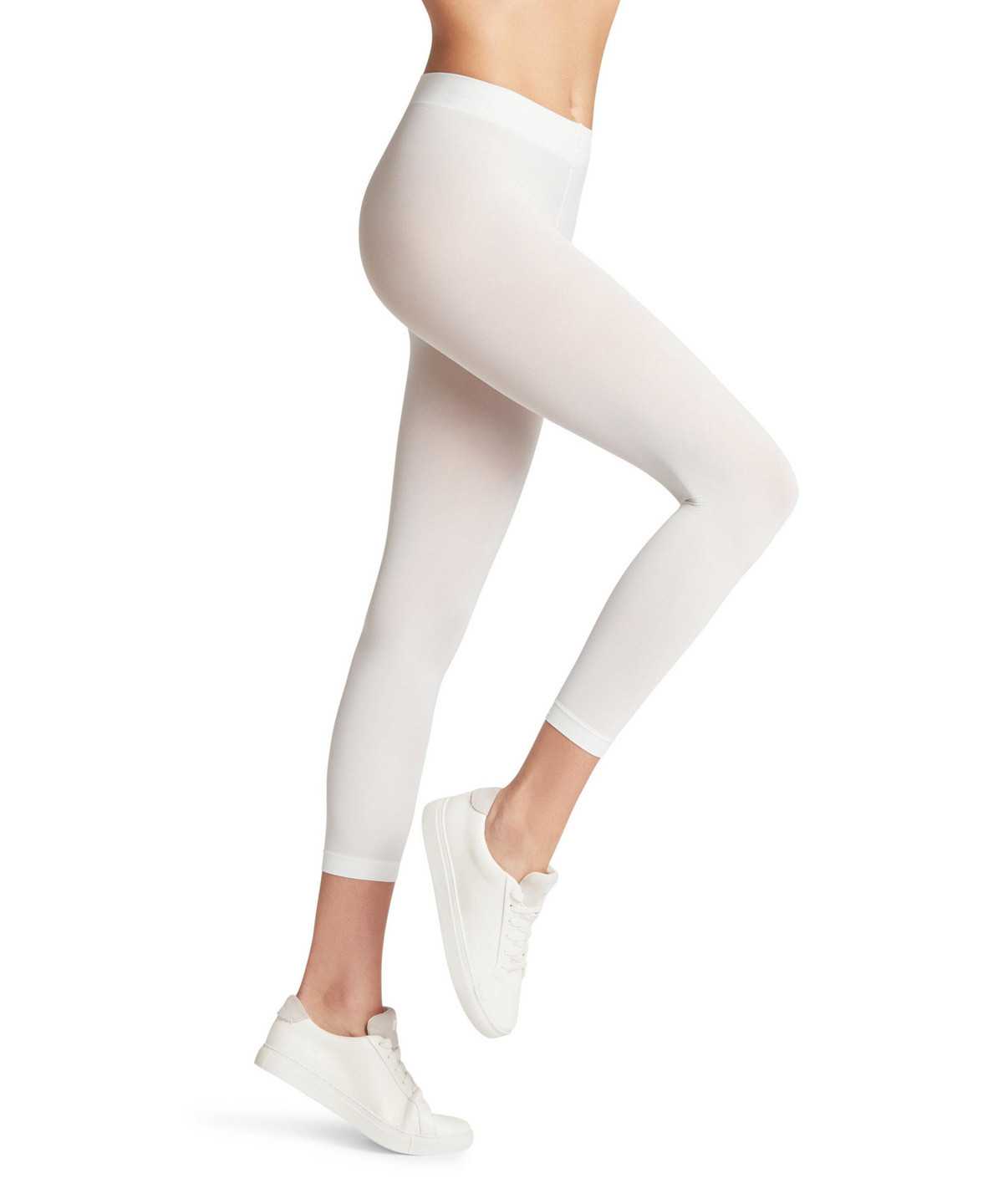 Falke Pure Matt 50 DEN Capri Naisten Leggings & Capri Valkoinen | 31402BLXF