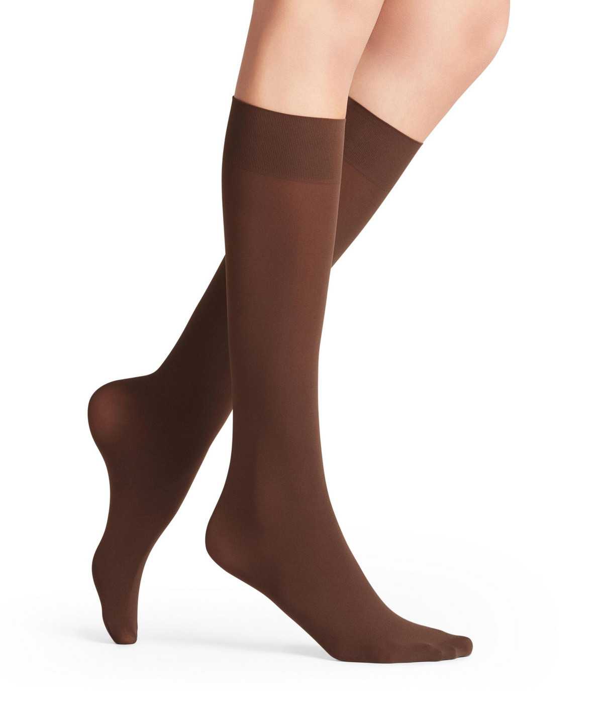 Falke Pure Matt 50 DEN Knee-high Socks Naisten Sukat Ruskea | 03815VCFG