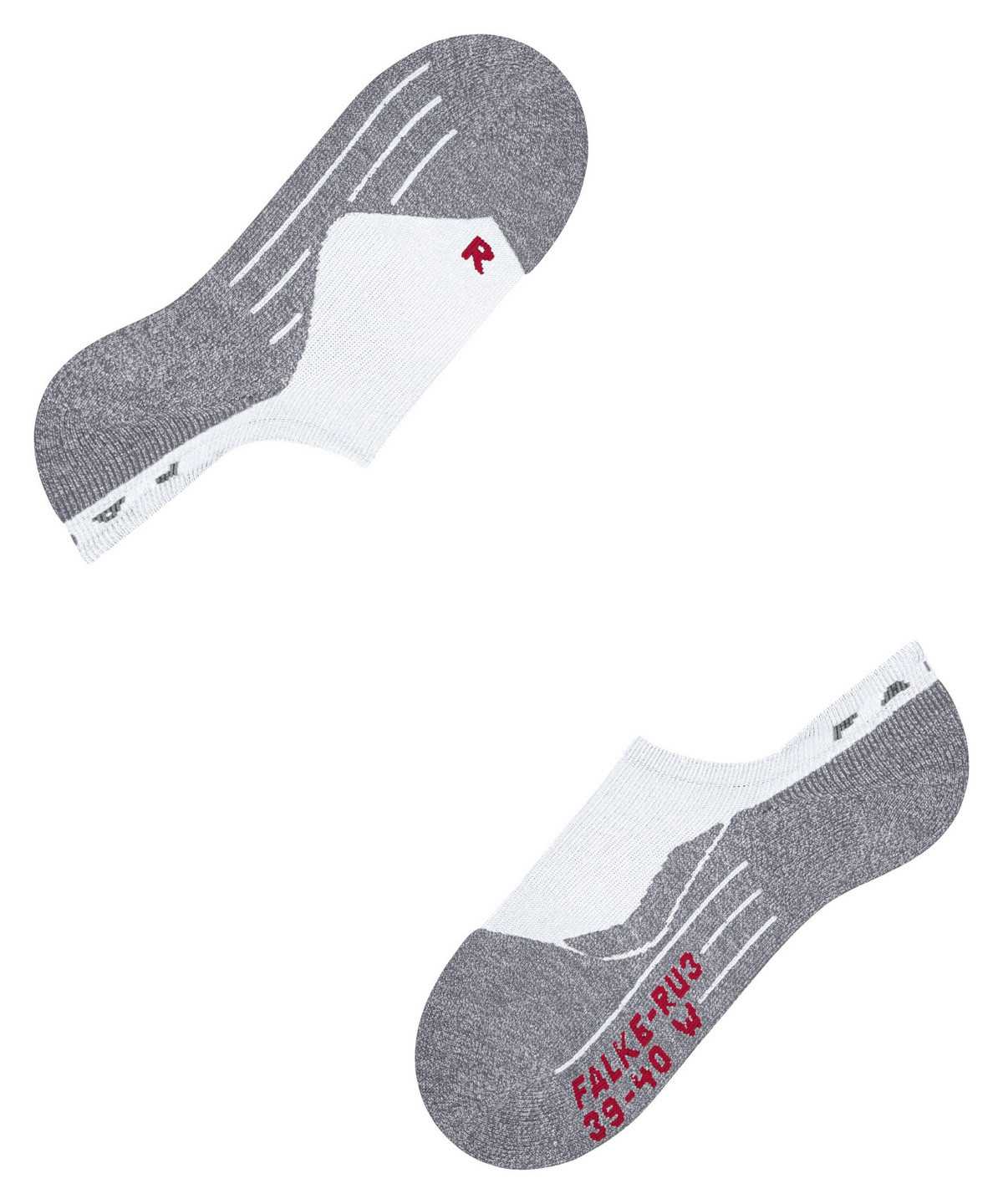 Falke RU3 Comfort Invisible Running Invisibles Naisten Sports Socks Valkoinen | 26917ZJBI