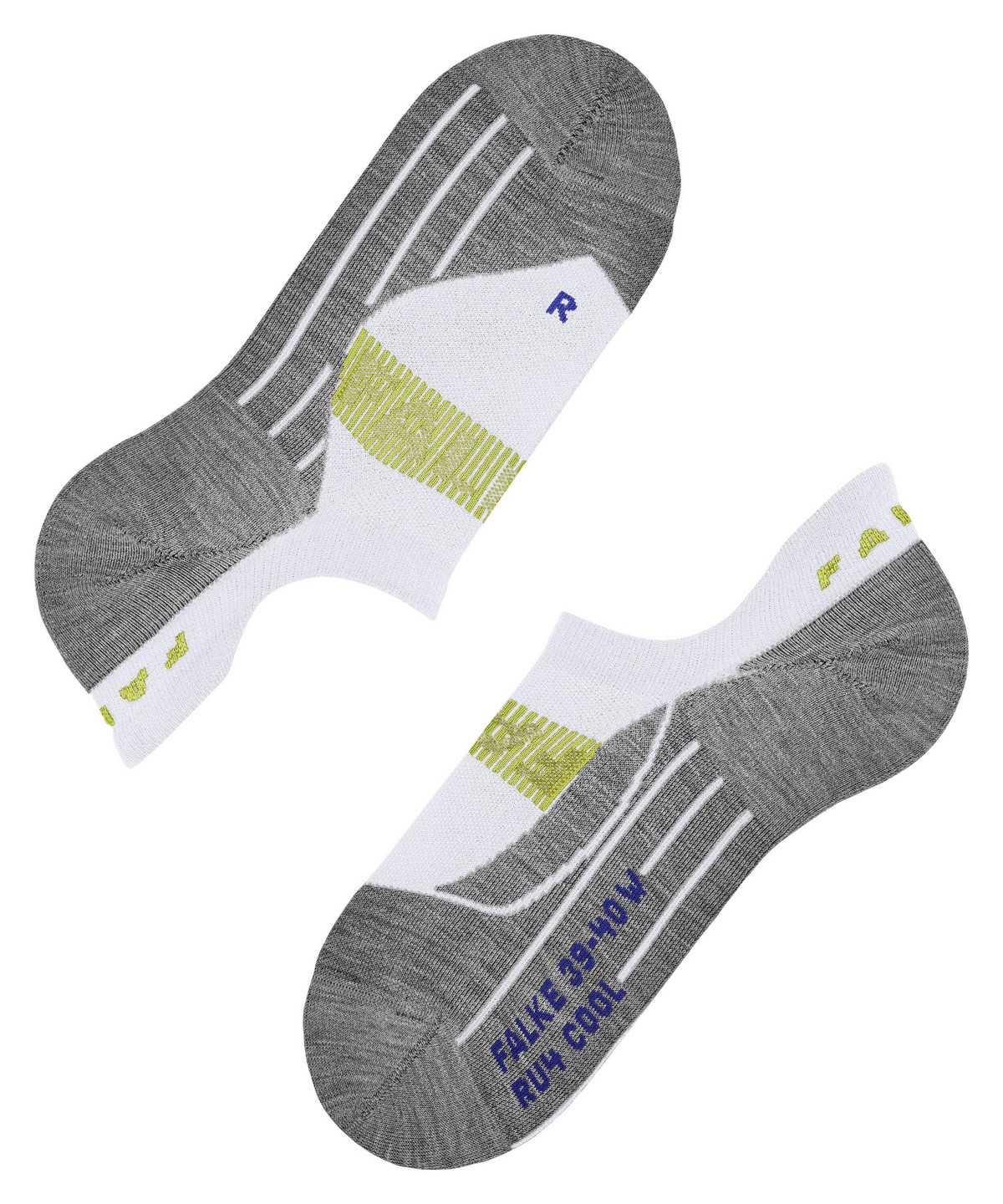 Falke RU4 Endurance Cool Invisible Running Invisibles Miesten No Show Socks Valkoinen | 79348QZDR