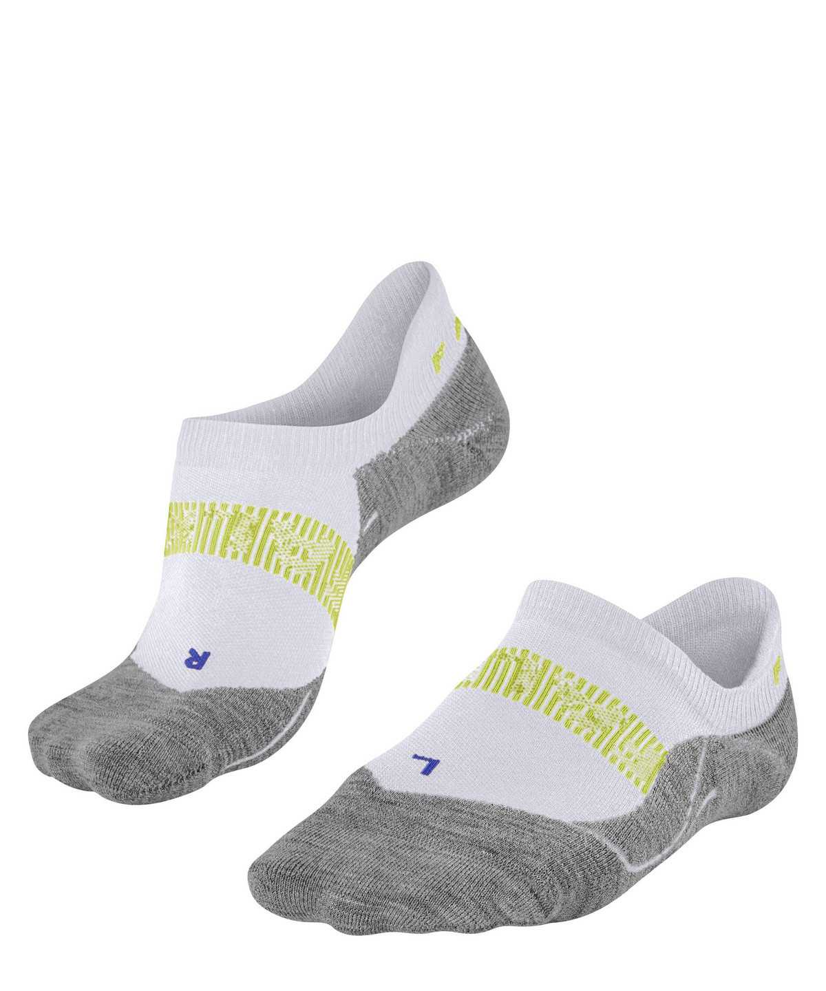 Falke RU4 Endurance Cool Invisible Running Invisibles Miesten No Show Socks Valkoinen | 79348QZDR