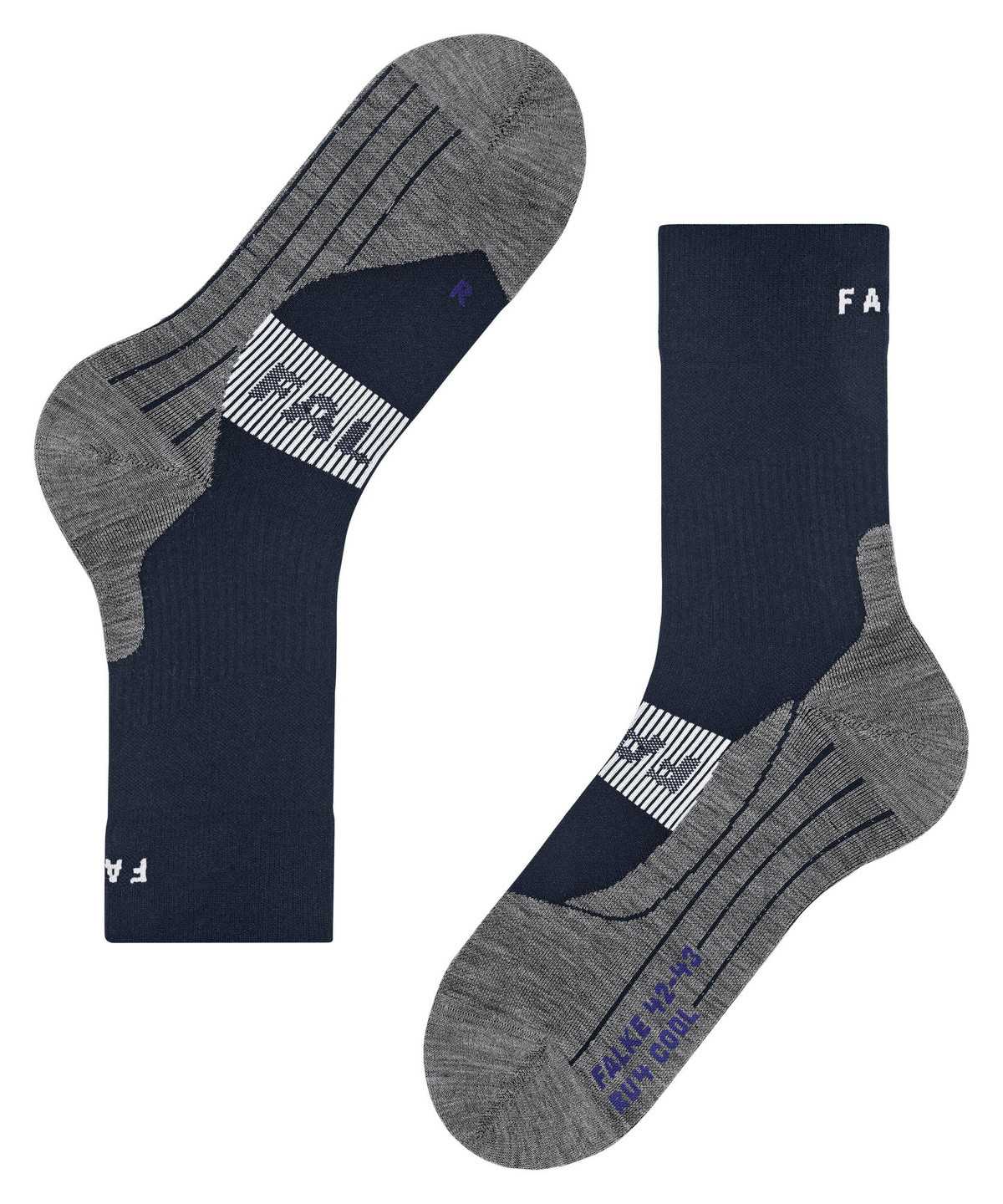 Falke RU4 Endurance Cool Running Socks Miesten Sukat Sininen | 72451JBVM