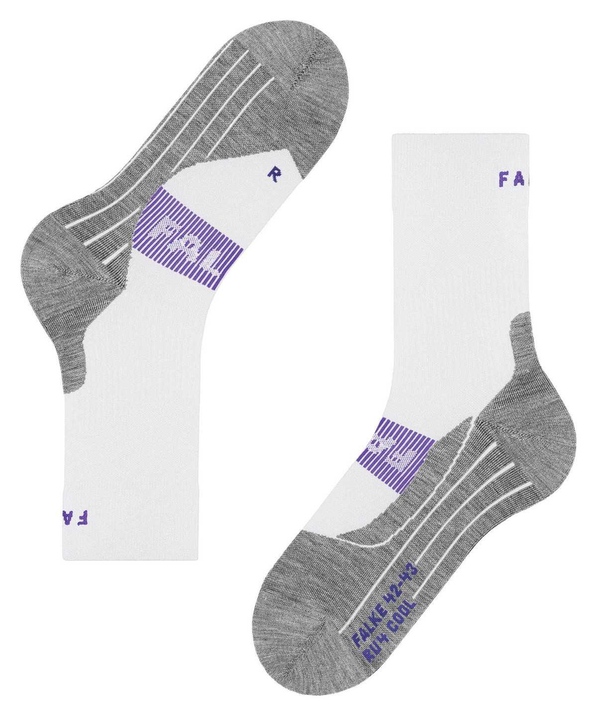 Falke RU4 Endurance Cool Running Socks Naisten Sports Socks Valkoinen | 20594ZDIL