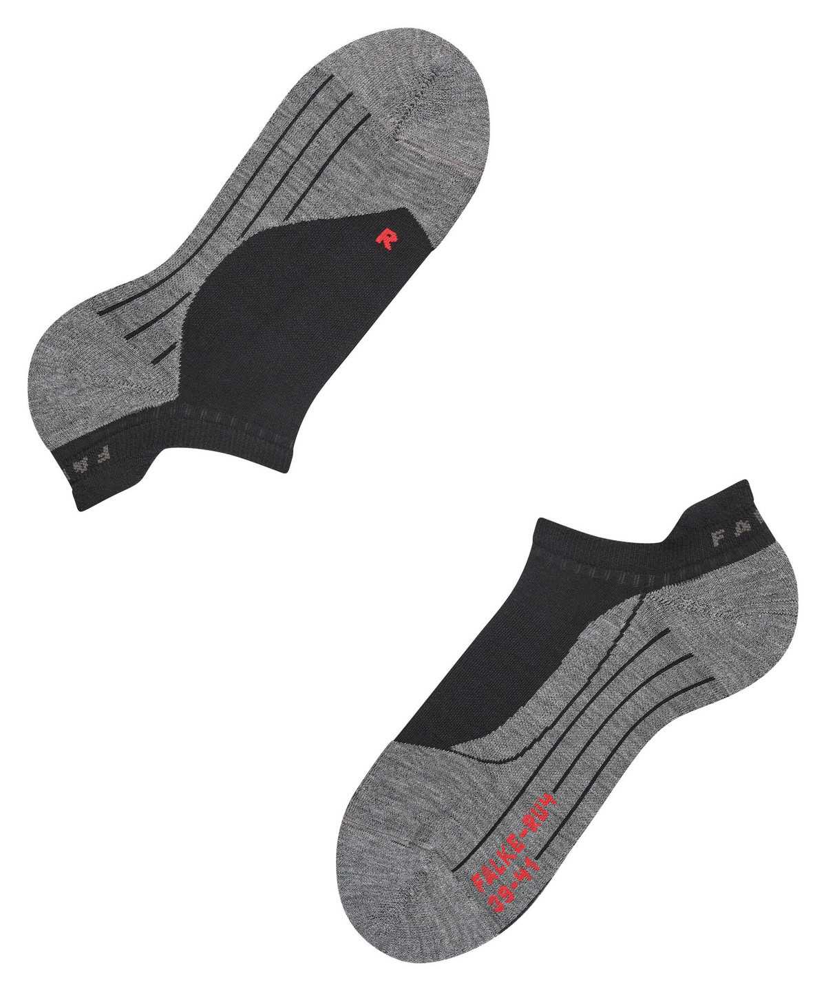 Falke RU4 Endurance Invisible Running Invisibles Miesten No Show Socks Mustat | 03981TERW