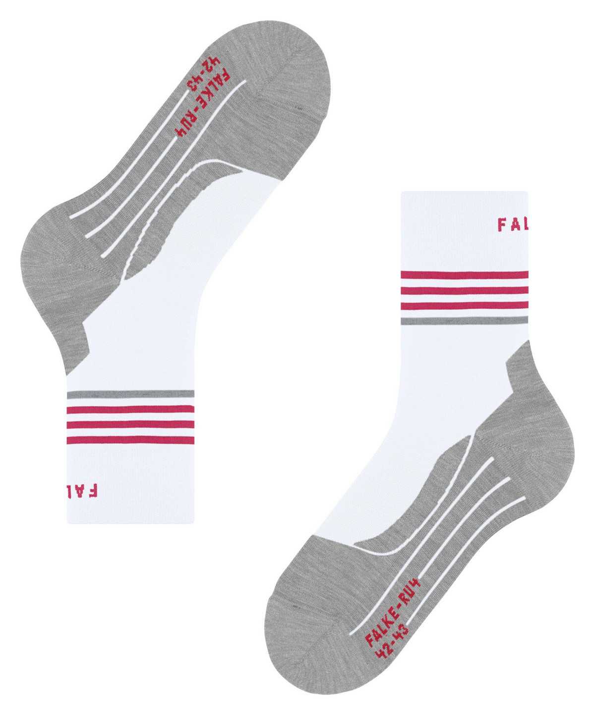 Falke RU4 Endurance Reflect Running Socks Naisten Sports Socks Valkoinen | 45731WVMO