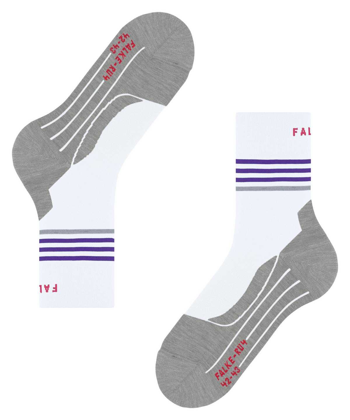 Falke RU4 Endurance Reflect Running Socks Naisten Sports Socks Valkoinen | 21963JAOB