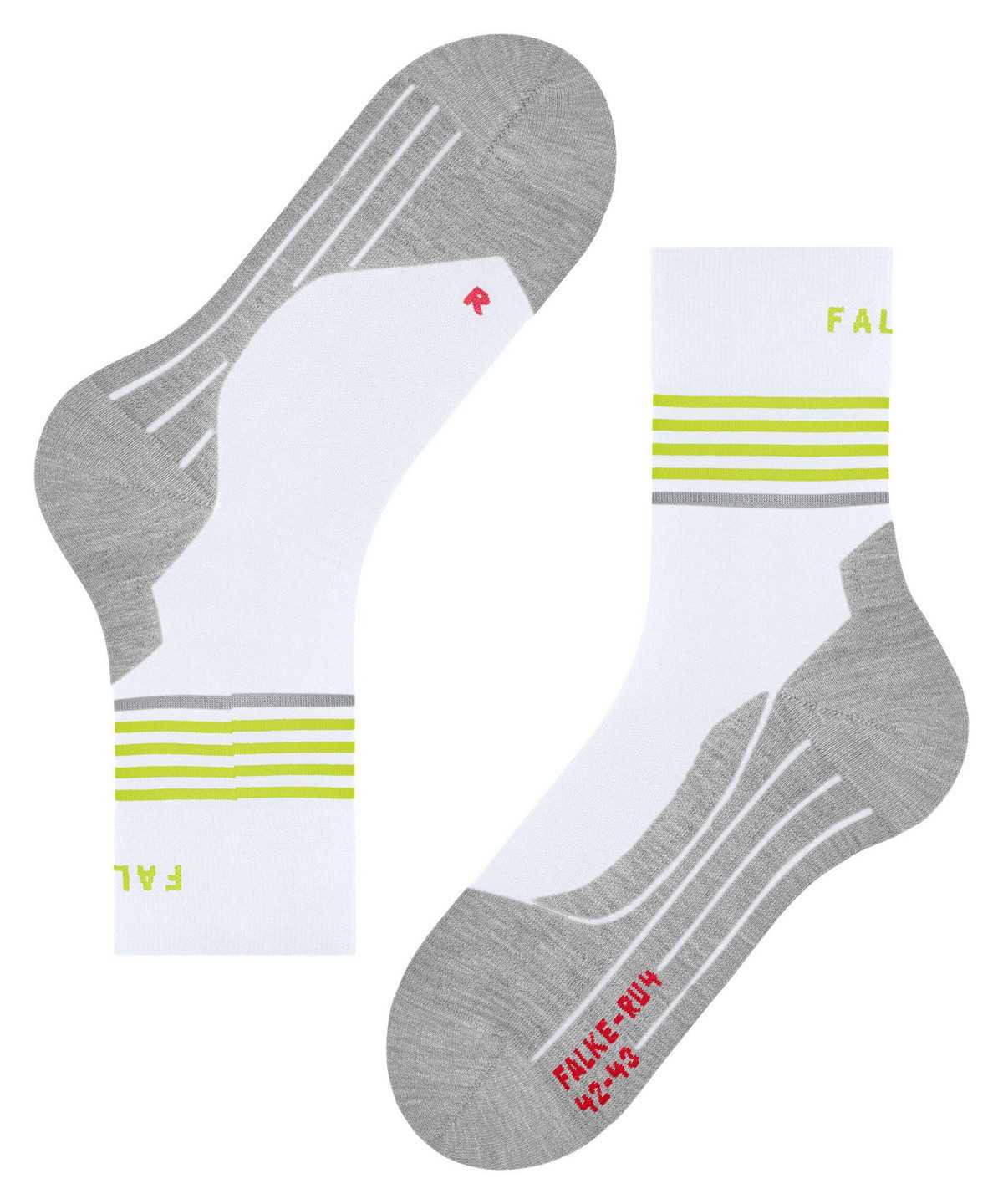 Falke RU4 Endurance Reflect Running Socks Miesten Sukat Valkoinen | 58639JQBN