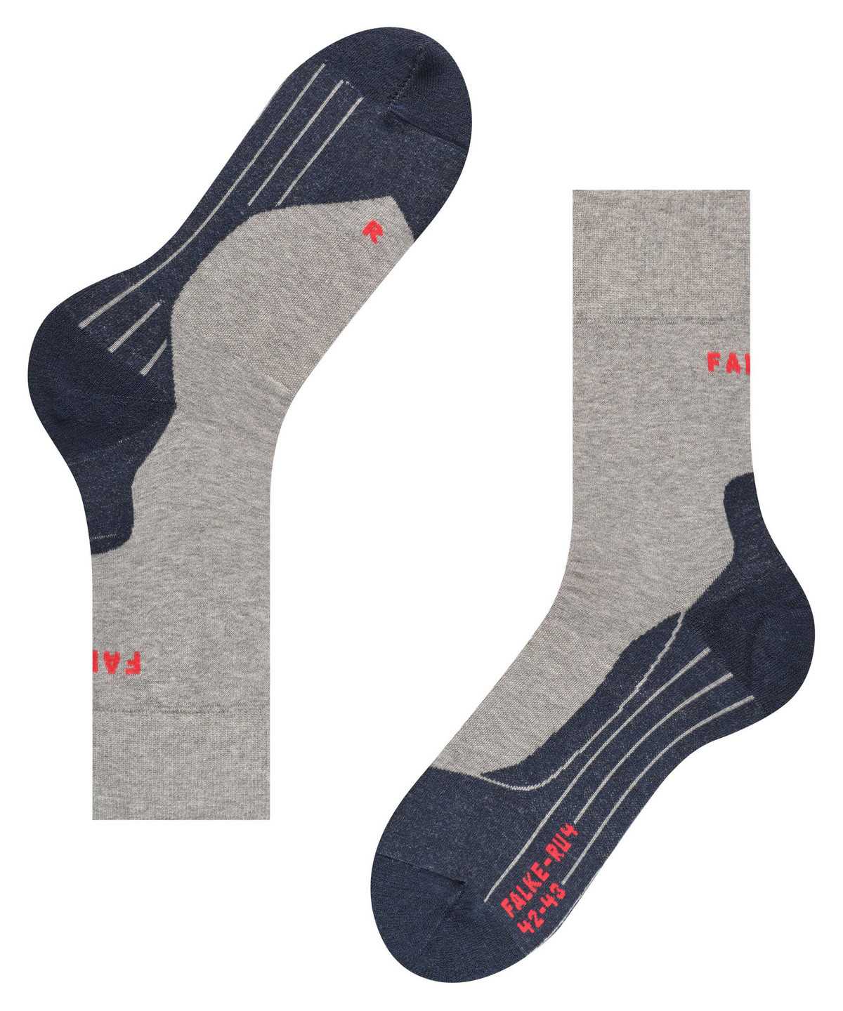 Falke RU4 Endurance Running Socks Miesten Sukat Harmaat | 83497XTAF