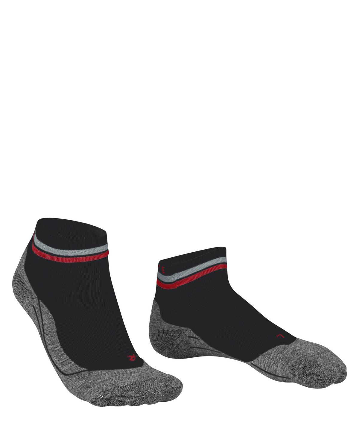 Falke RU4 Endurance Short Reflect Running Short sock Naisten Sports Socks Mustat | 64389DJZU