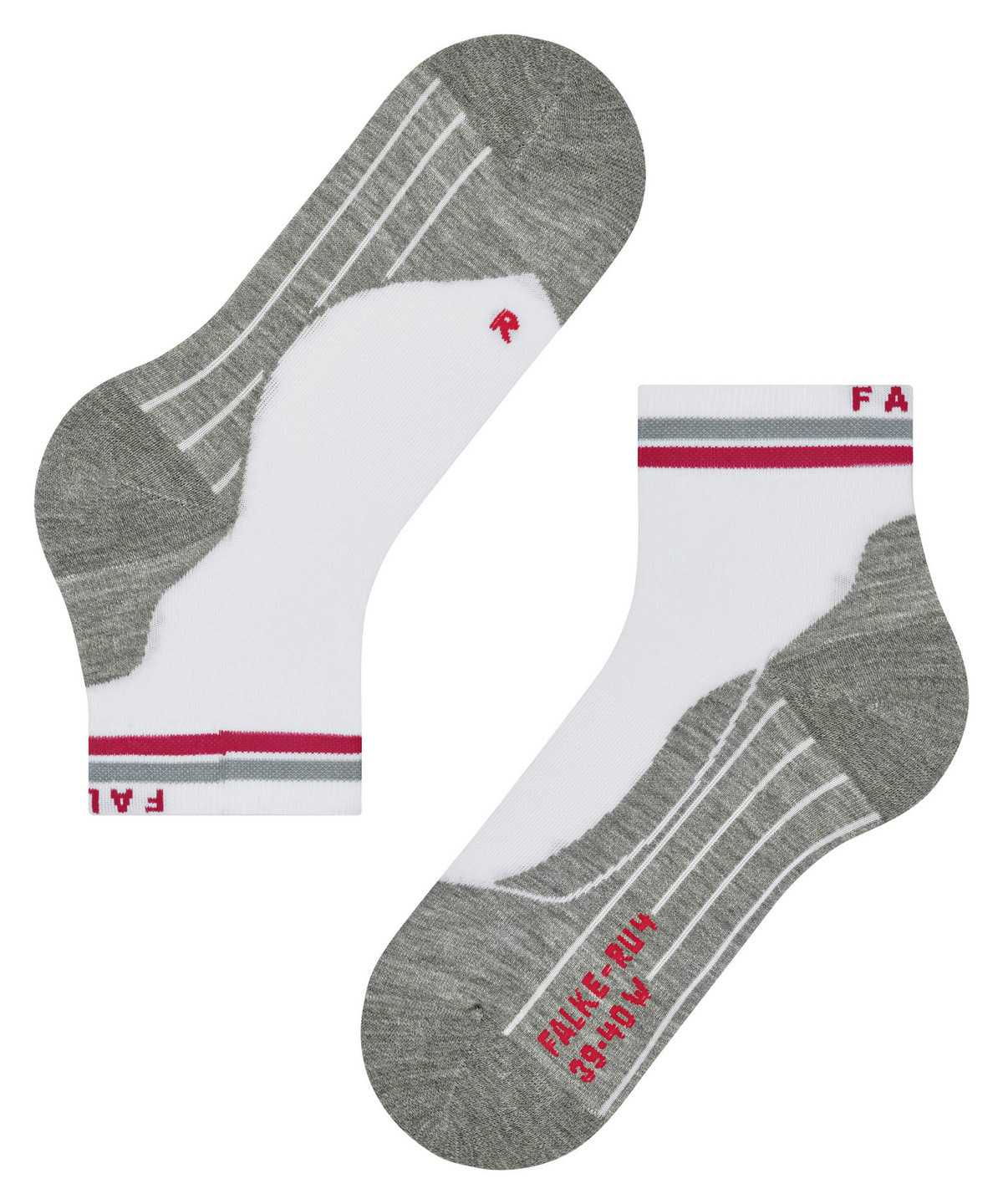 Falke RU4 Endurance Short Reflect Running Short sock Naisten Sports Socks Valkoinen | 50217GKWN