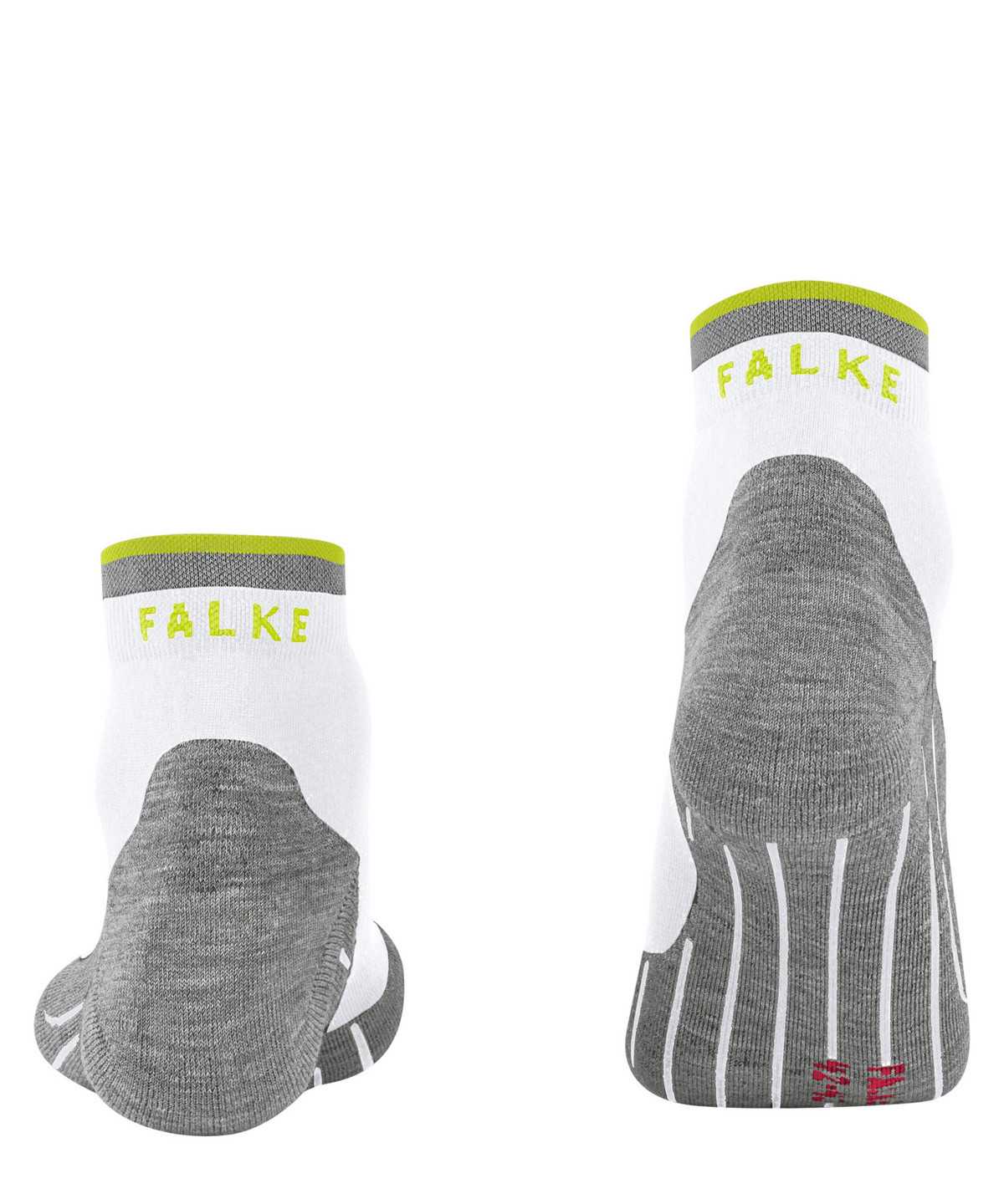 Falke RU4 Endurance Short Reflect Running Short sock Miesten Sukat Valkoinen | 42981SRZI