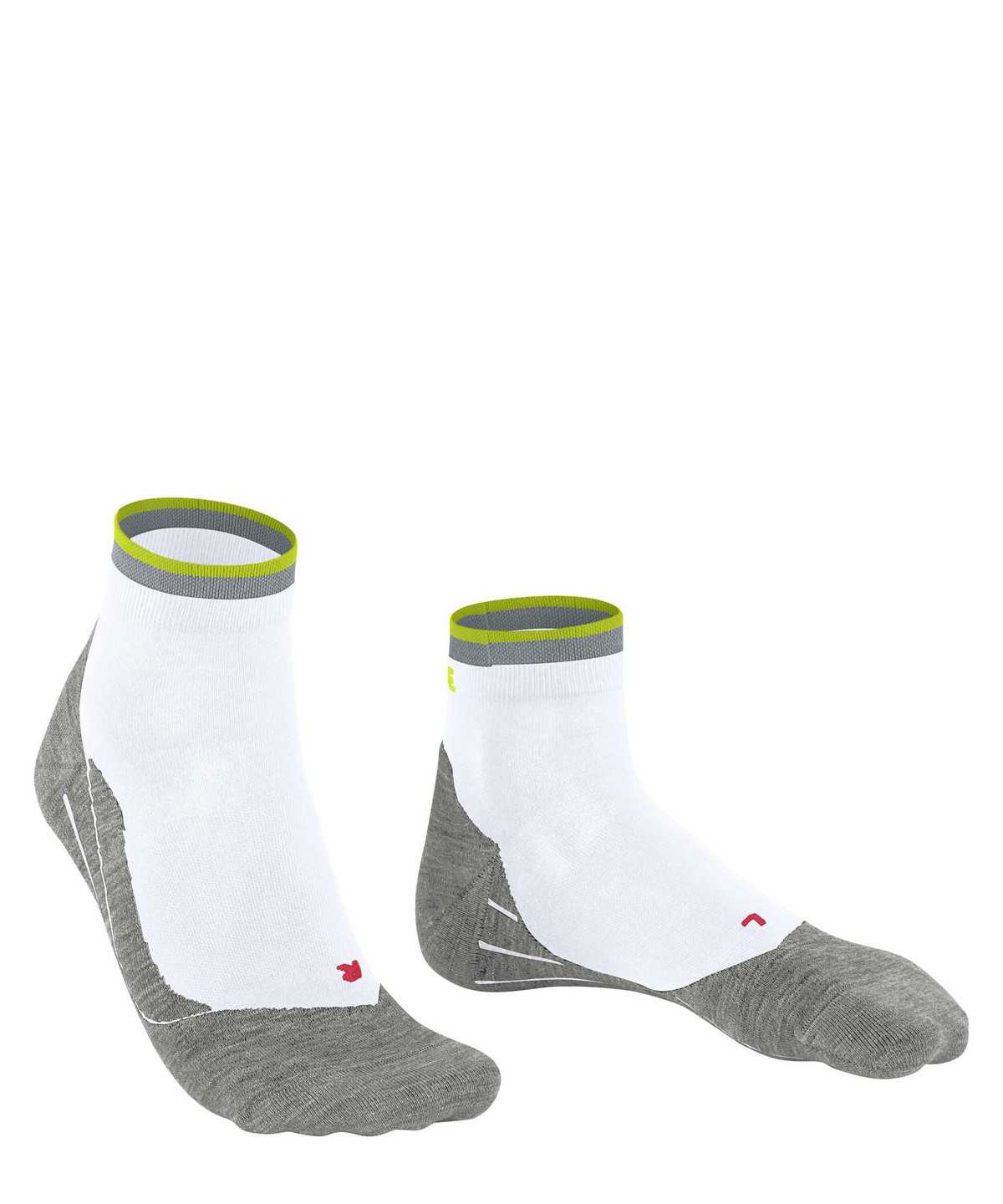 Falke RU4 Endurance Short Reflect Running Short sock Miesten Sukat Valkoinen | 42981SRZI