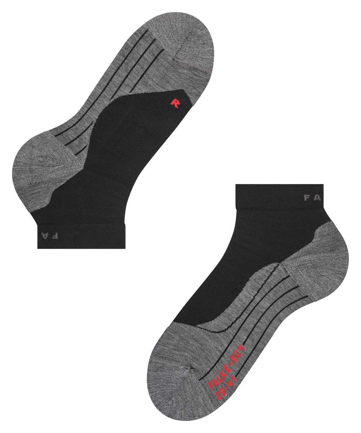 Falke RU4 Endurance Short Running Short sock Naisten Sports Socks Mustat | 93827AUSC