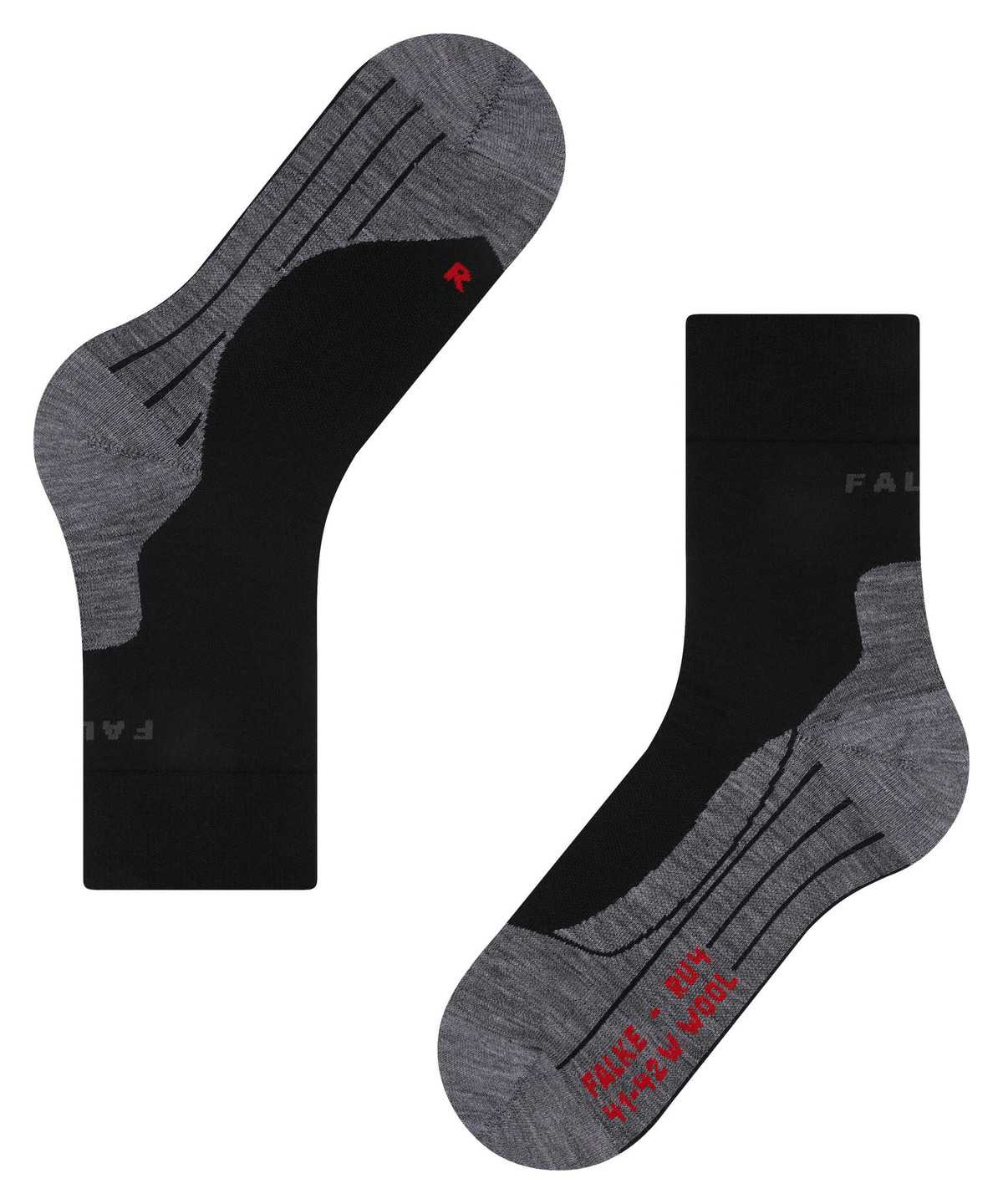 Falke RU4 Endurance Wool Running Socks Naisten Sports Socks Mustat | 78413NLOH